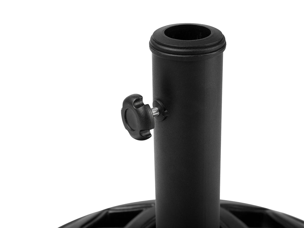 Pied de parasol rond noir 23 kg