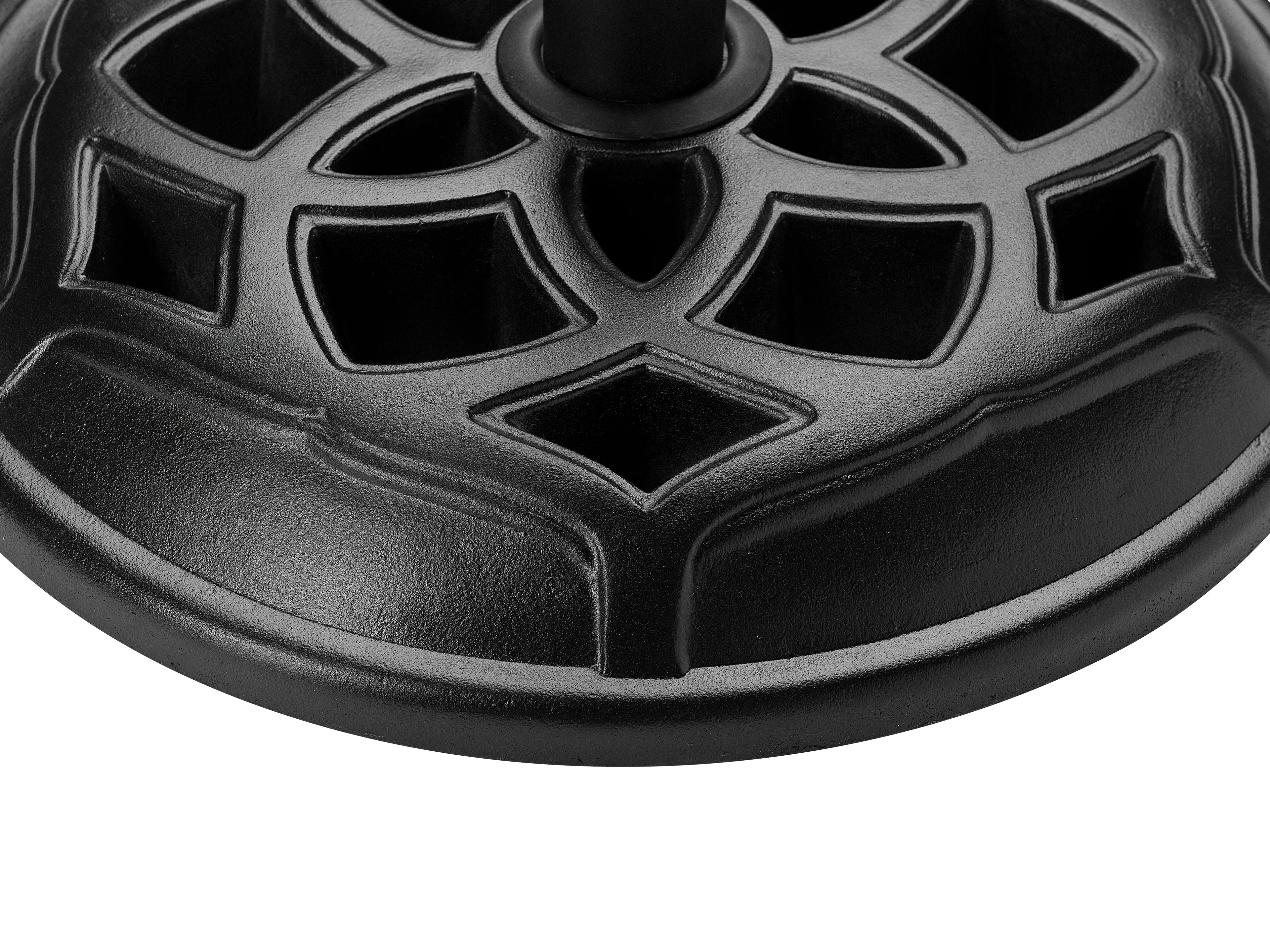Pied de parasol rond noir 23 kg