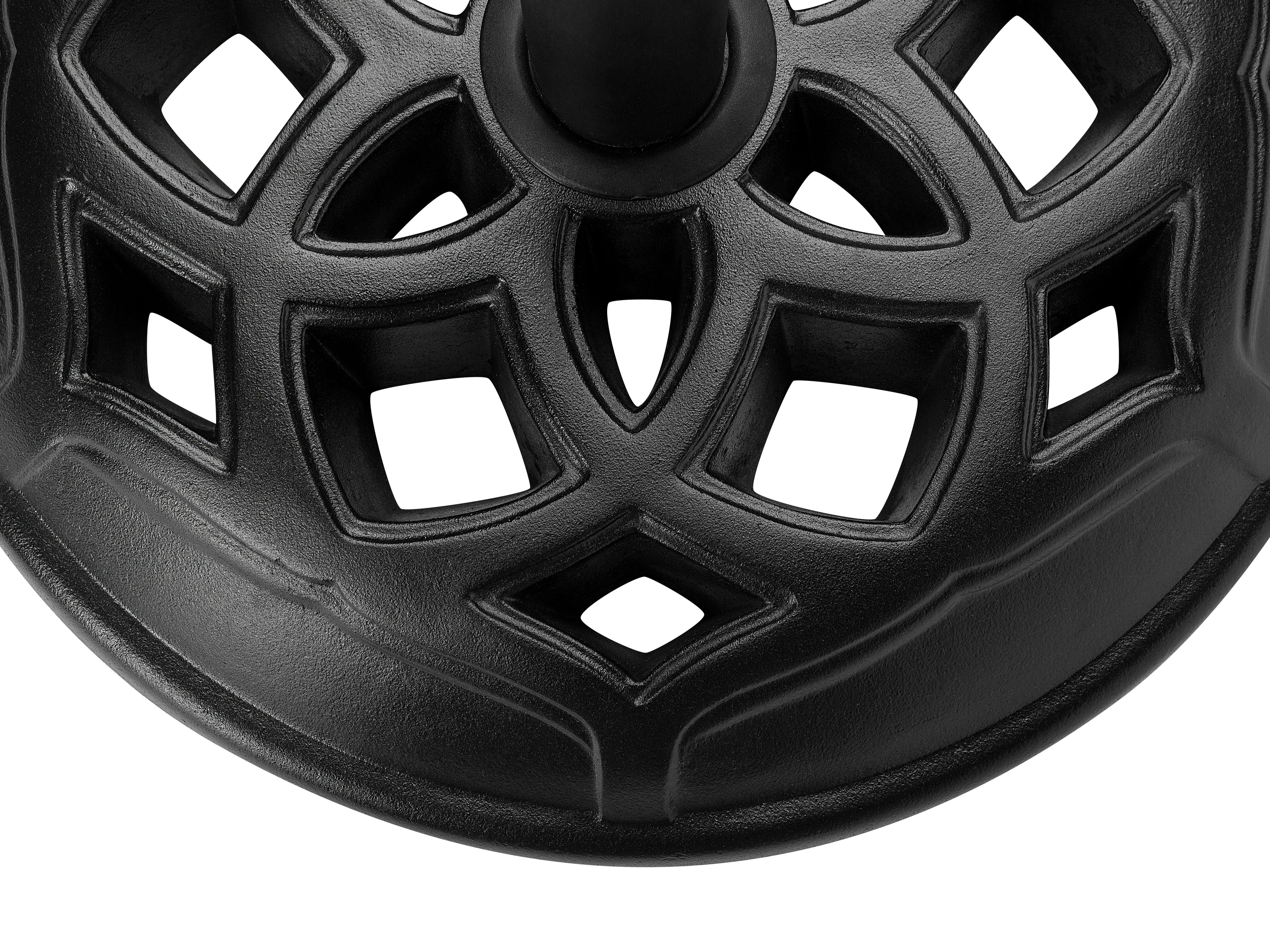 Pied de parasol rond noir 23 kg
