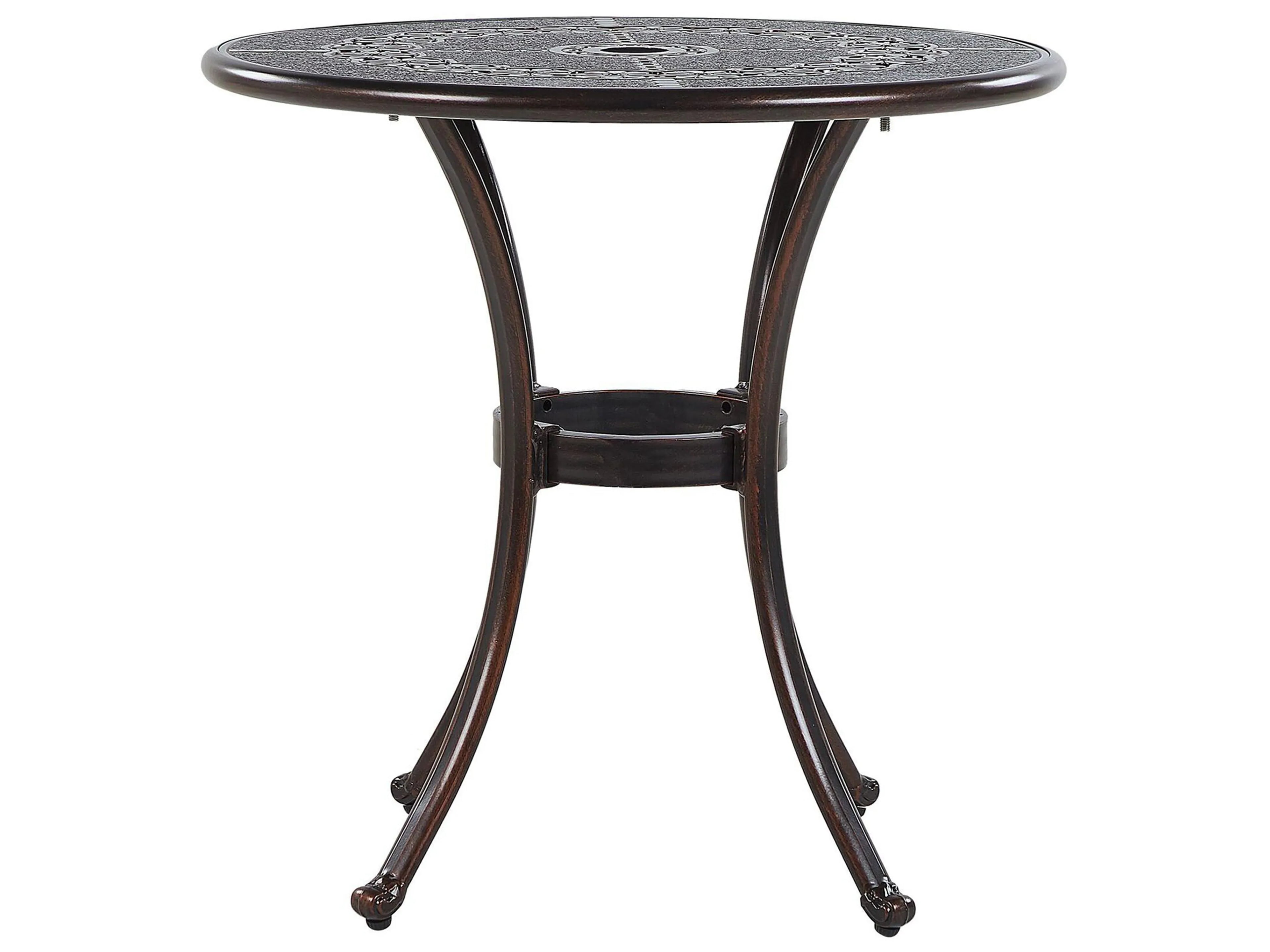 Tavolino Bistrot BOVINO 65 cm 65 cm Metallo Marrone scuro