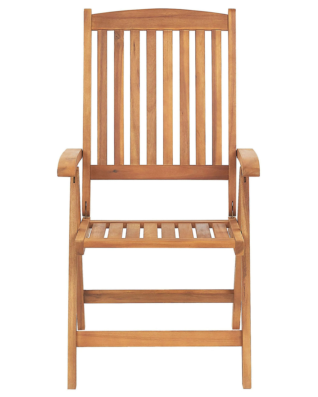 Lot de 2 chaises de jardin Bois d'acacia Marron clair