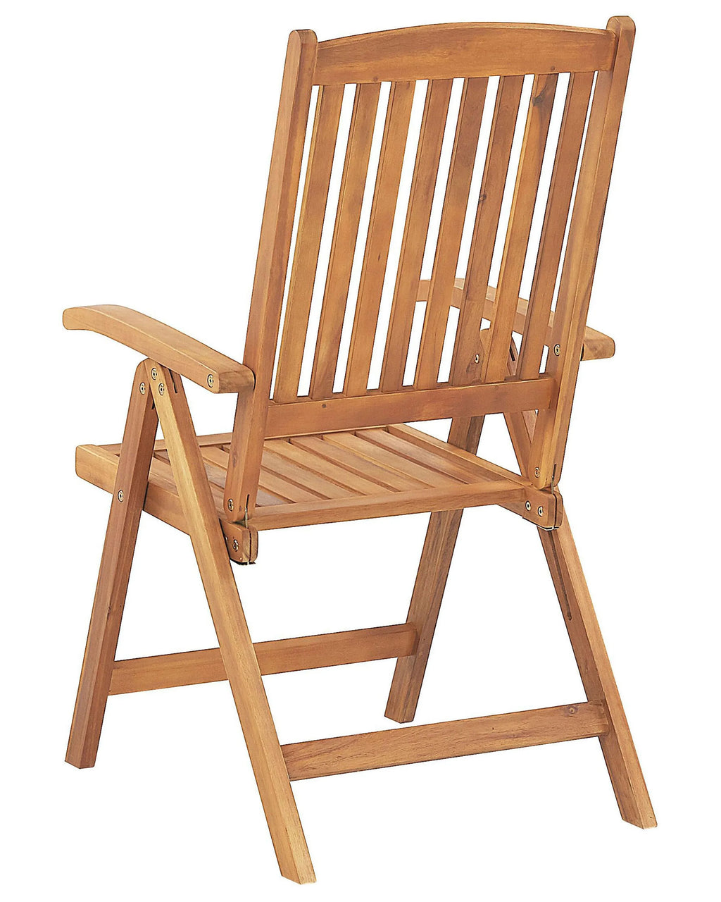 Lot de 2 chaises de jardin Bois d'acacia Marron clair