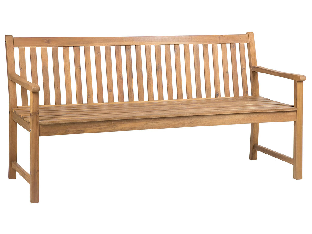 Banc de jardin 180 cm Bois d'acacia certifié Marron clair