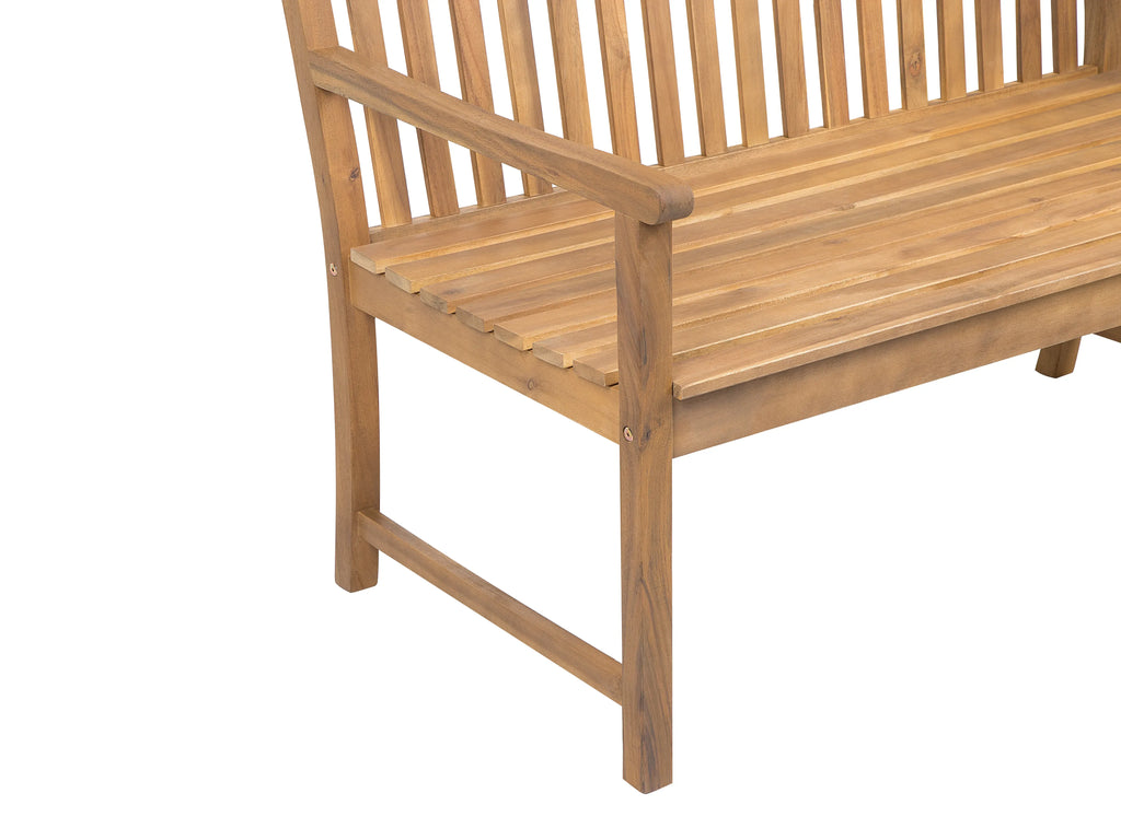 Banc de jardin 180 cm Bois d'acacia certifié Marron clair