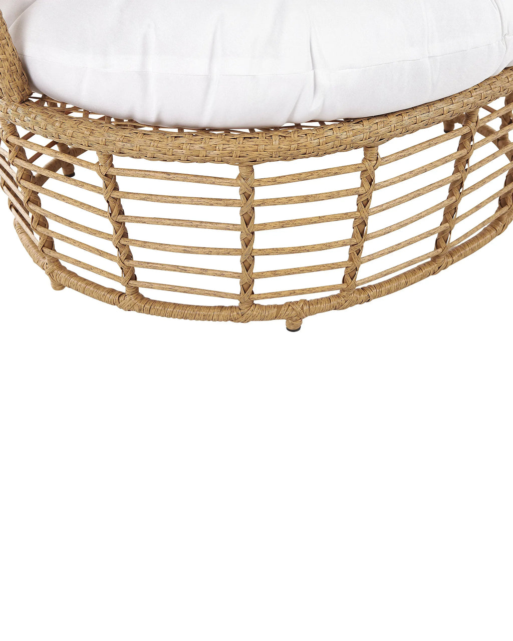 Fauteuil de jardin en rotin beige