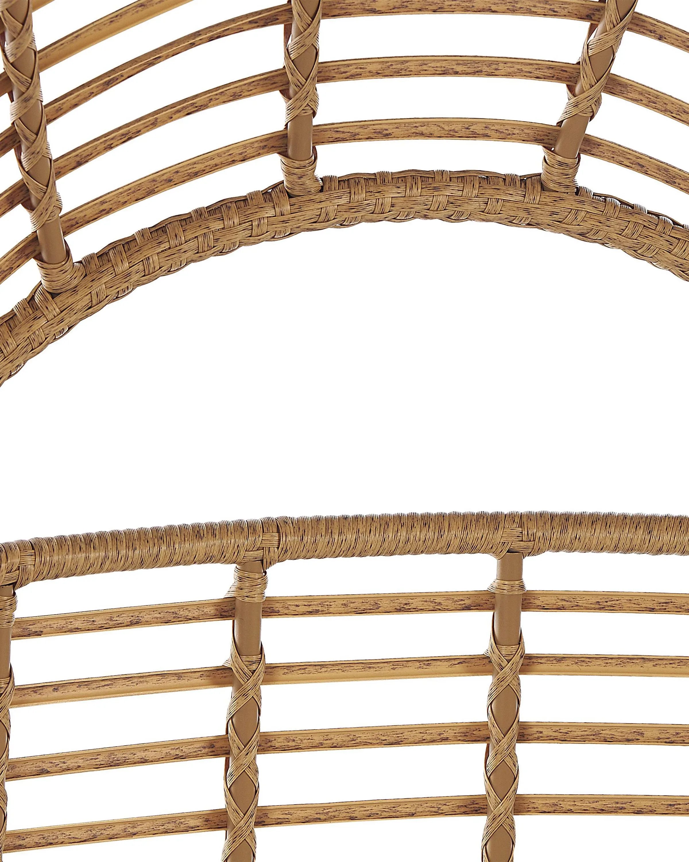 Fauteuil de jardin en rotin beige