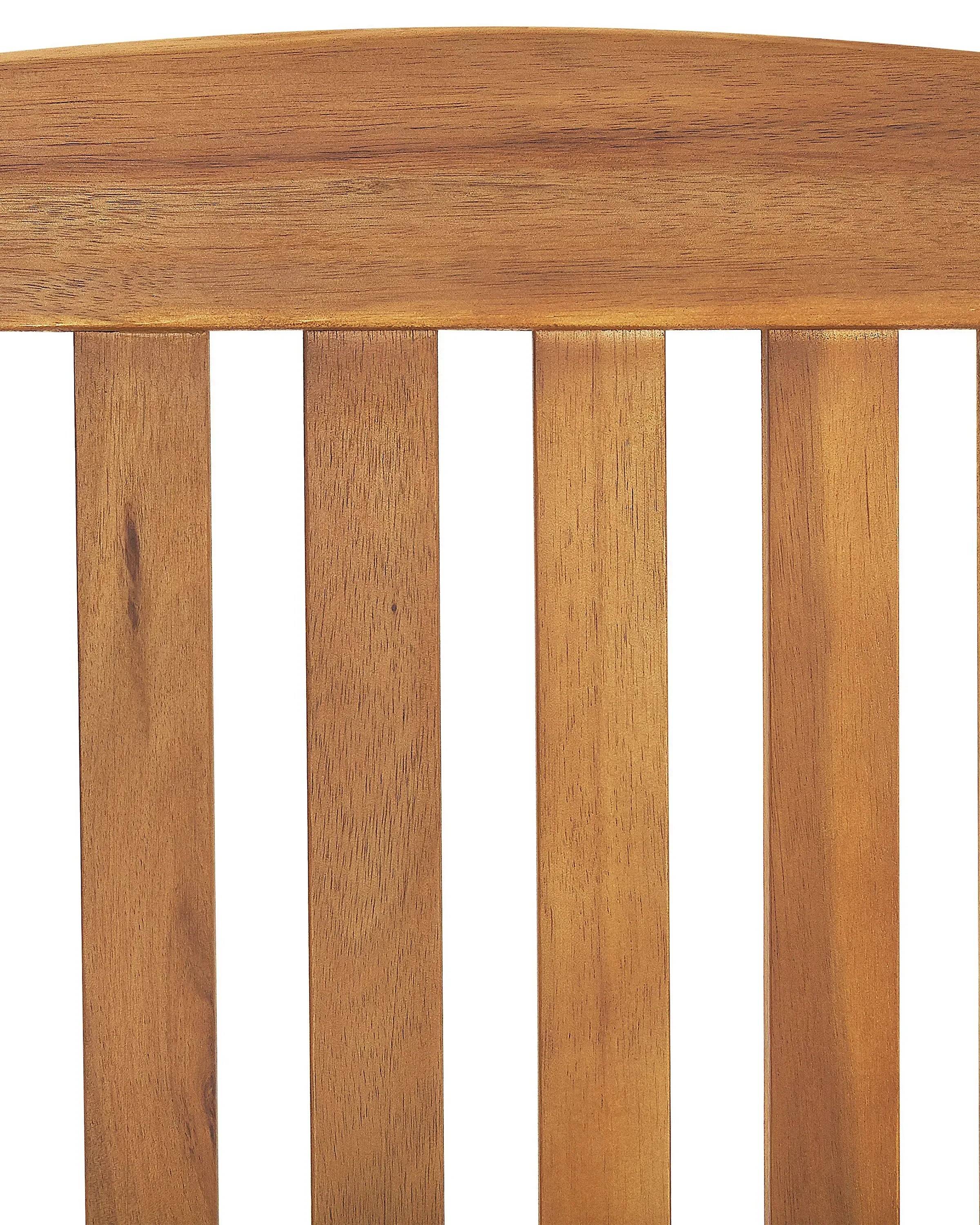 Lot de 6 chaises de jardin Bois d'acacia Marron clair
