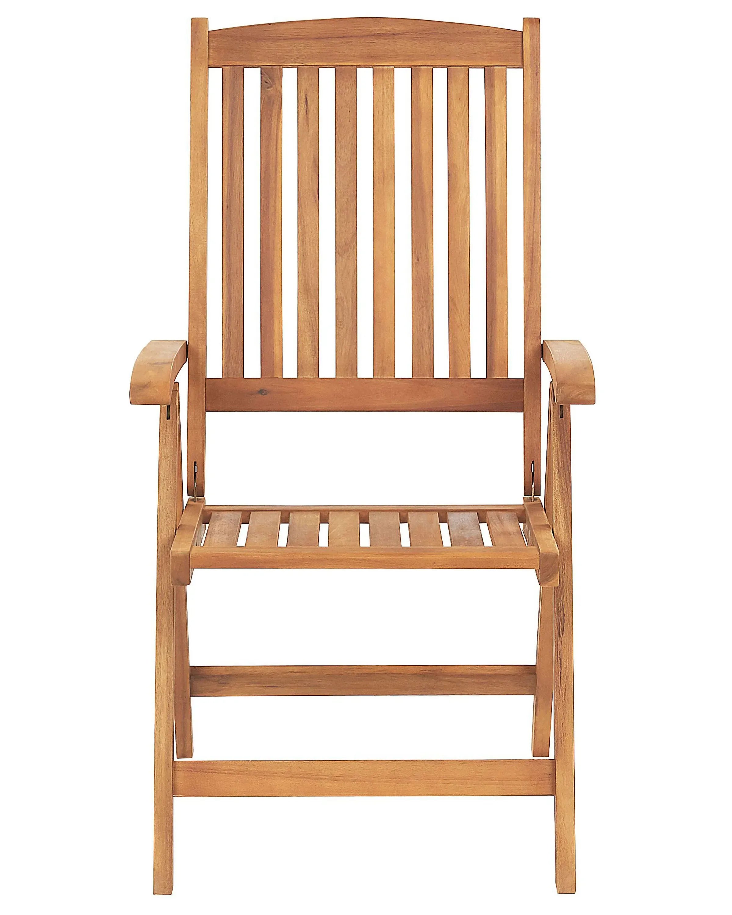 Lot de 6 chaises de jardin Bois d'acacia Marron clair