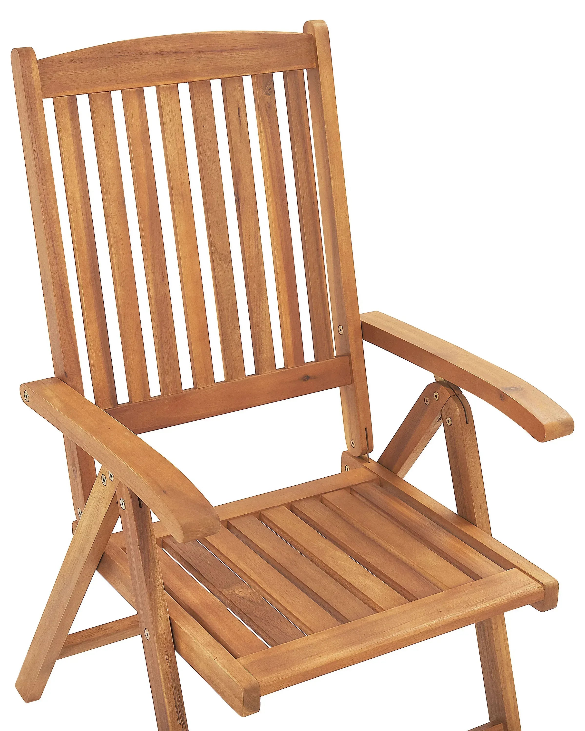 Lot de 6 chaises de jardin Bois d'acacia Marron clair