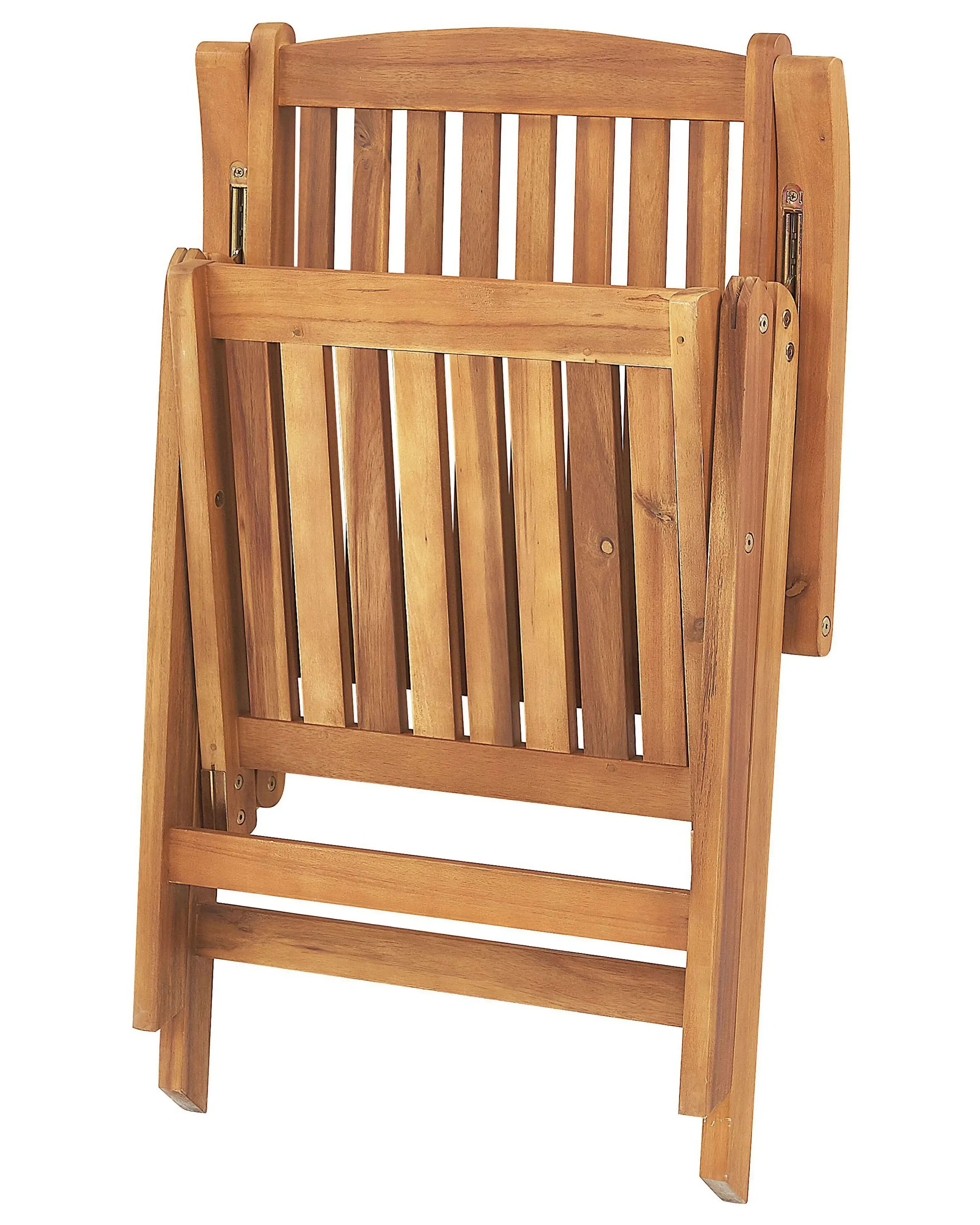 Ensemble de 2 chaises de jardin avec coussins Bois d'acacia Bleu