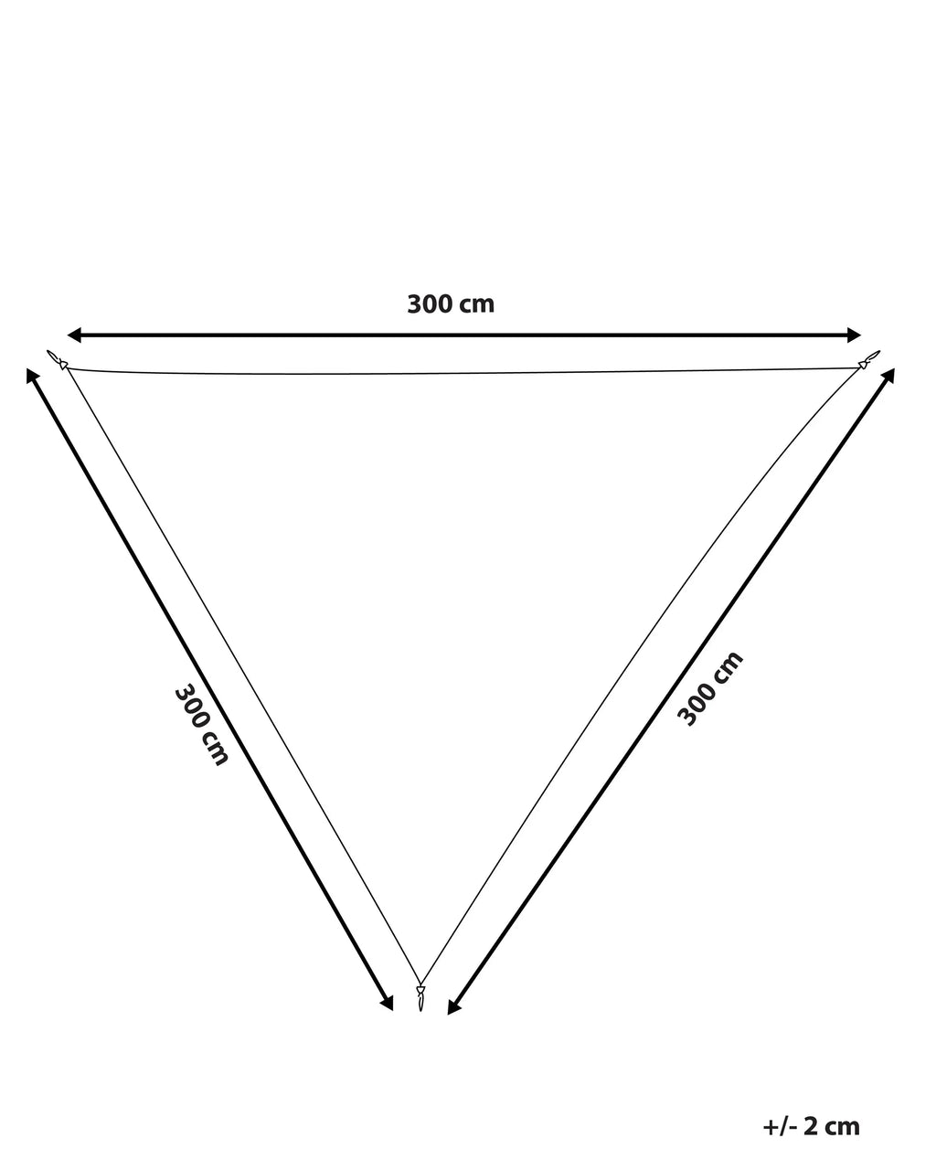 Voile d'ombrage 300 cm 300 cm Blanc cassé