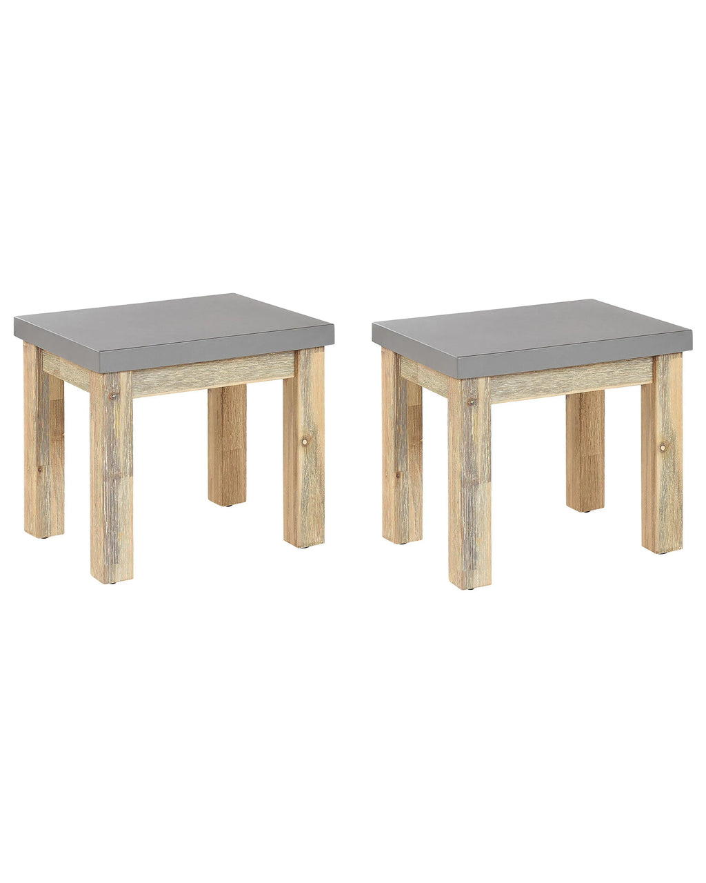Set di 2 sedie da giardino OSTUNI Cemento Grigio