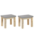 Set di 2 sedie da giardino OSTUNI Cemento Grigio