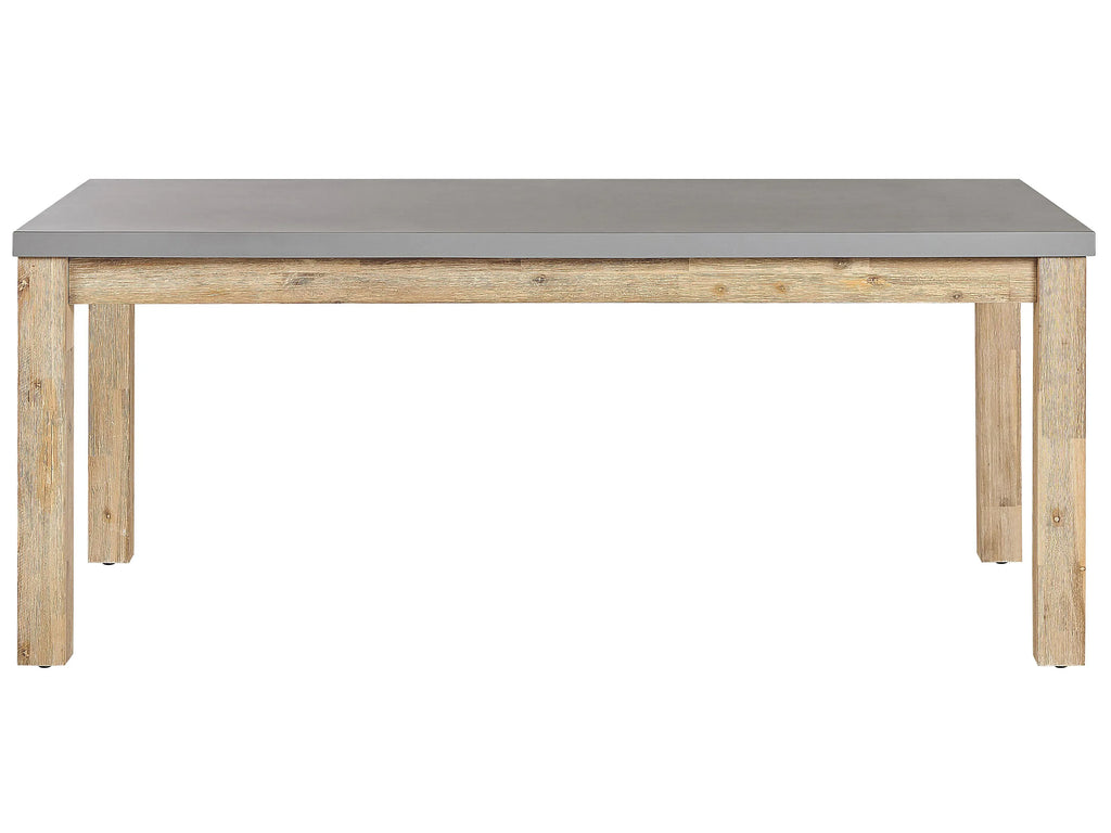 Table de salle à manger de jardin 180 cm 90 cm Ciment Gris