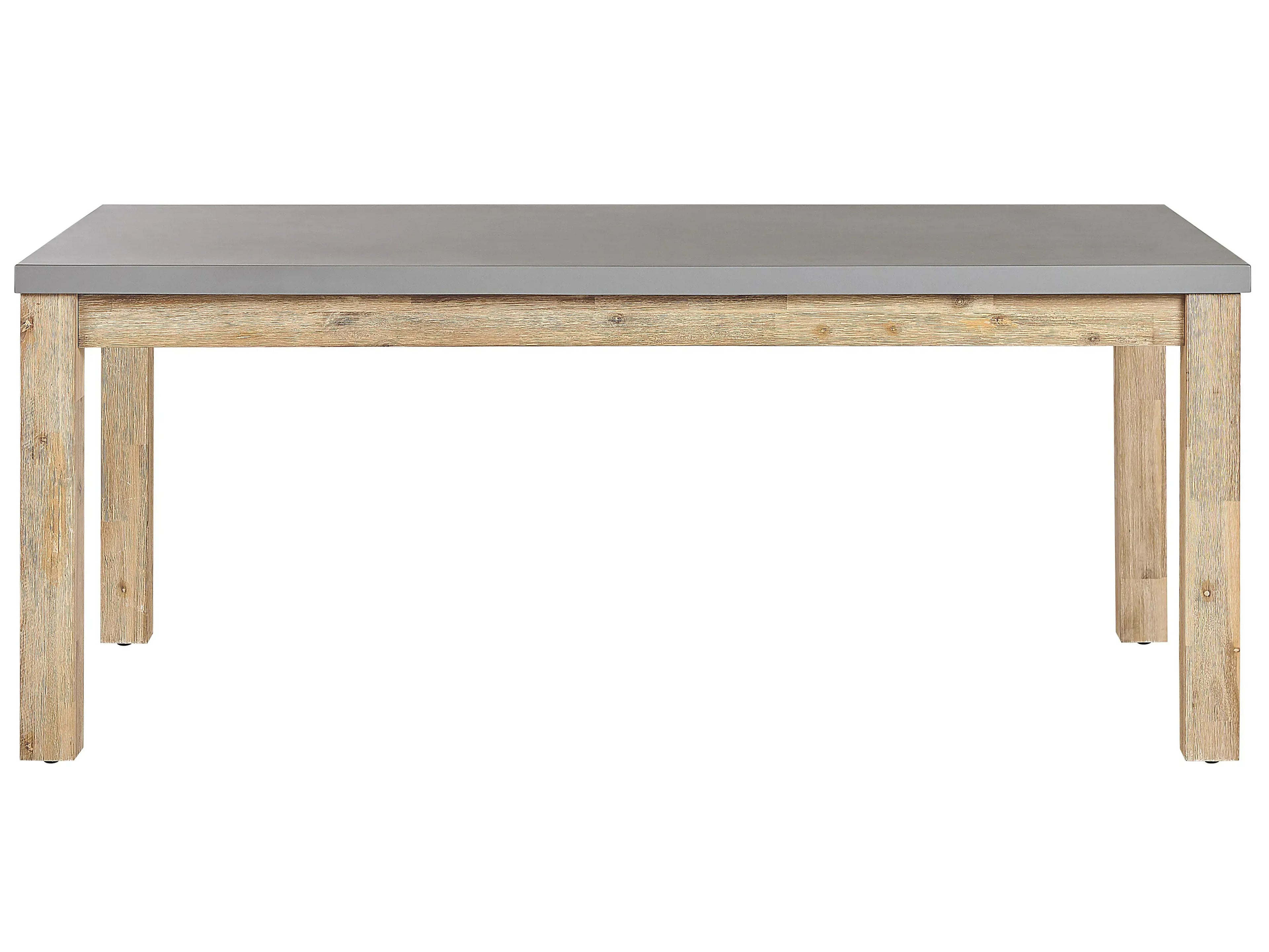 Table de salle à manger de jardin 180 cm 90 cm Ciment Gris