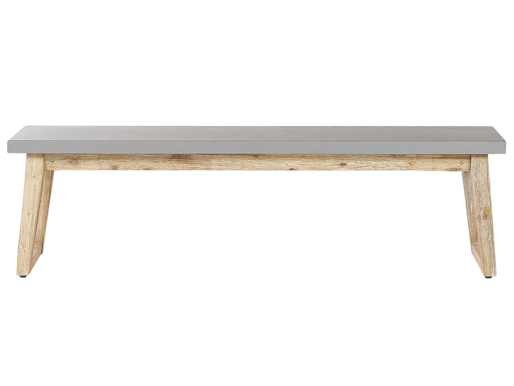Banc de jardin 160 cm Ciment Gris