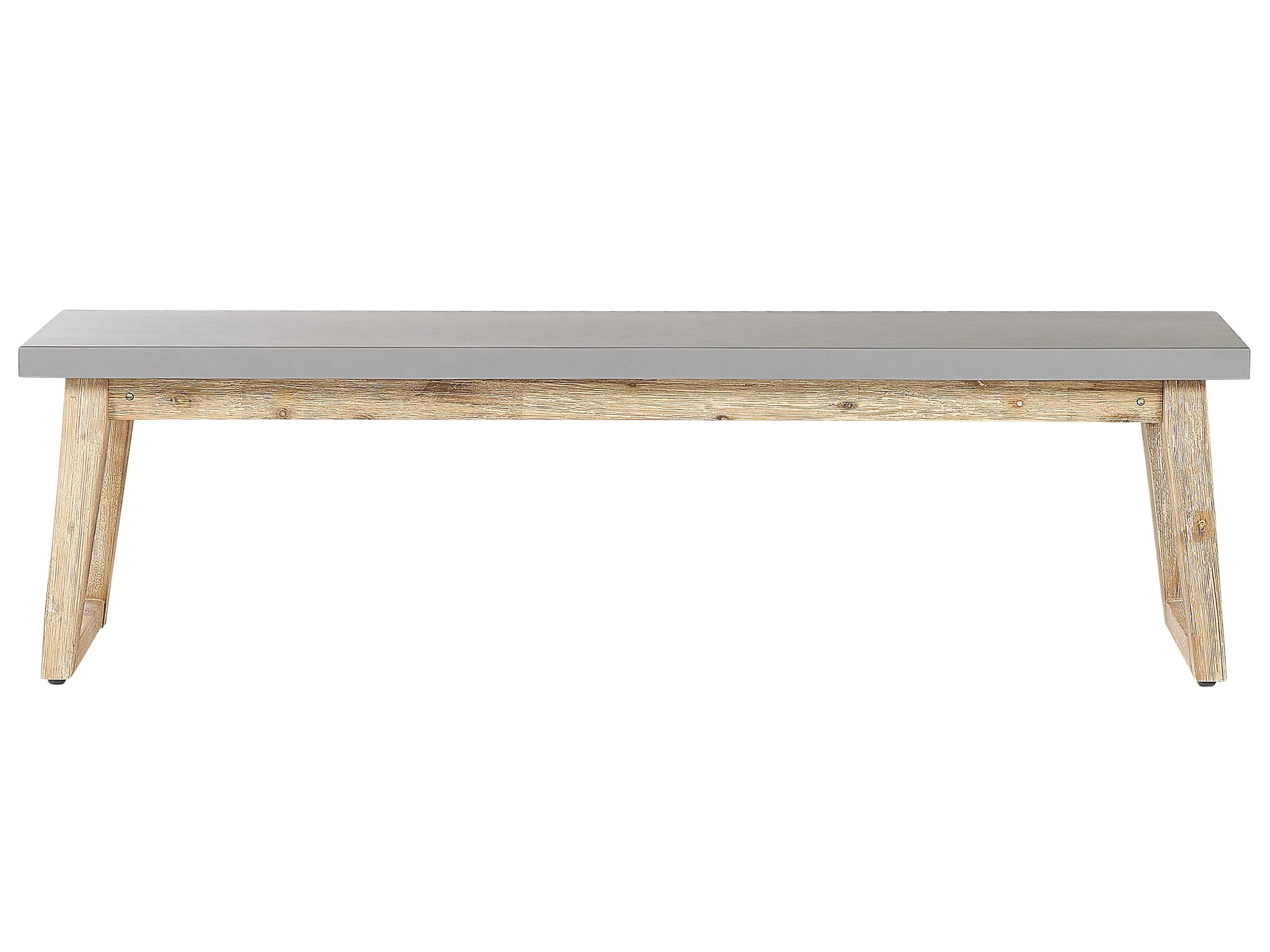 Banc de jardin 160 cm Ciment Gris