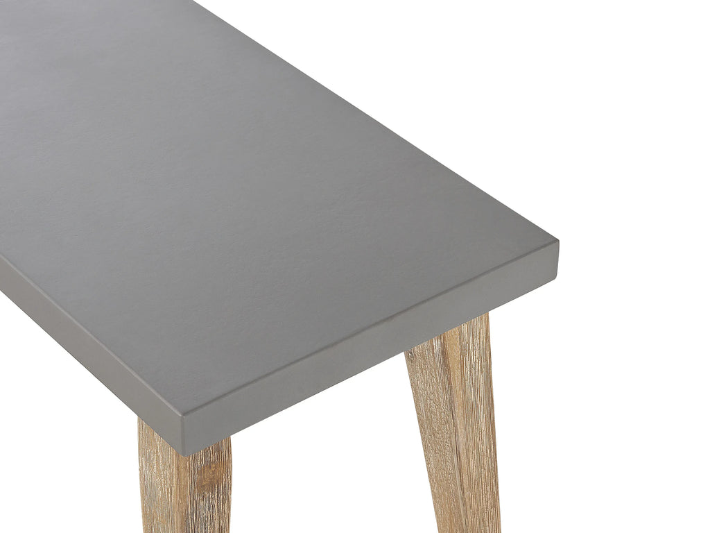 Banc de jardin 160 cm Ciment Gris
