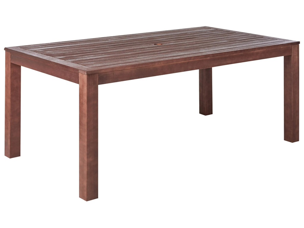 Tavolo da pranzo da giardino TUSCANIA 180 cm 100 cm Legno d'eucalipto Marrone scuro