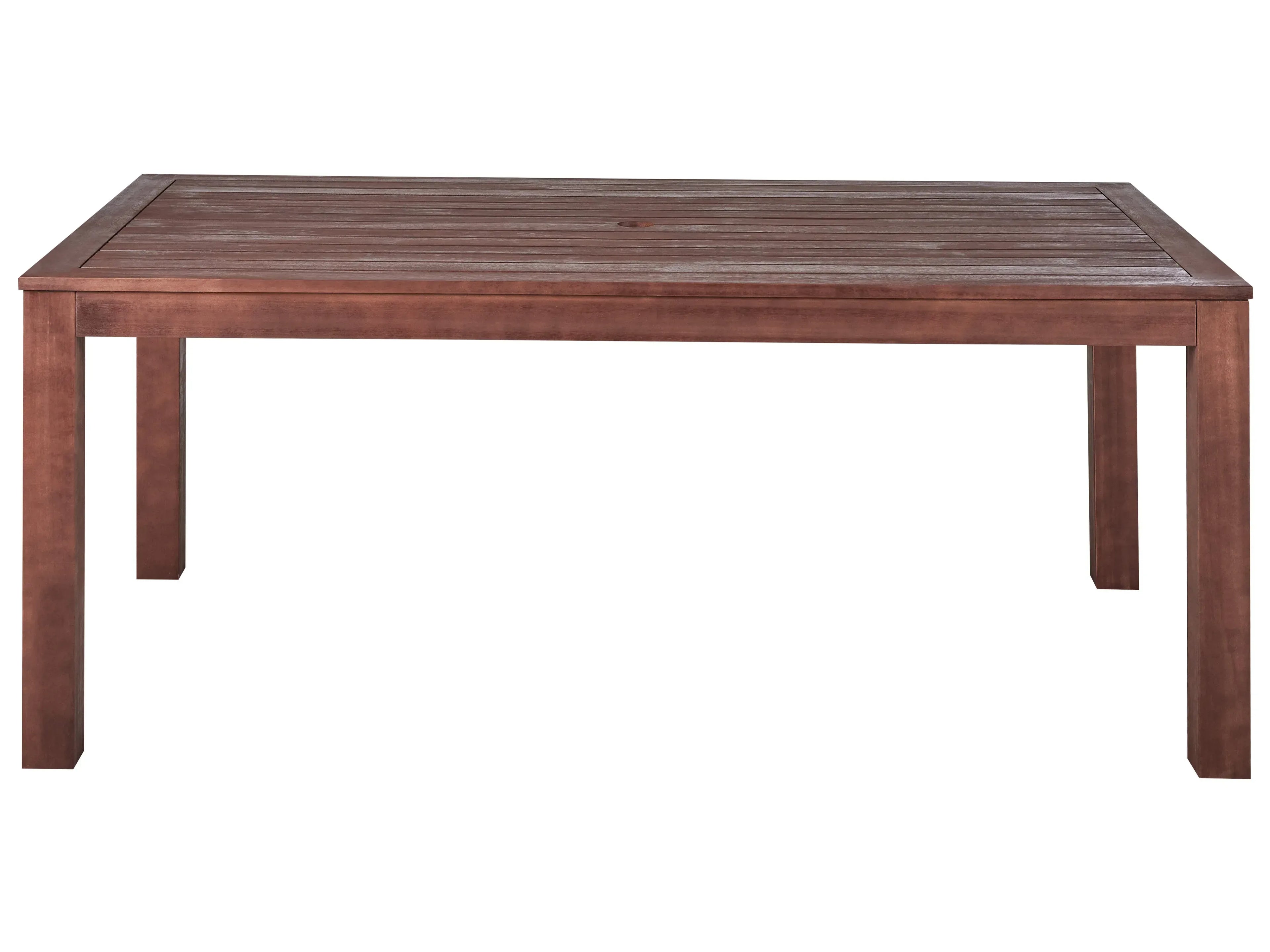 Table de salle à manger de jardin 180 cm 100 cm Bois d'eucalyptus Marron foncé