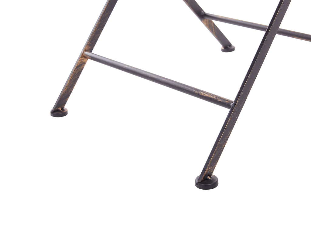 Table Bistrot 70 cm 70 cm Métal Noir
