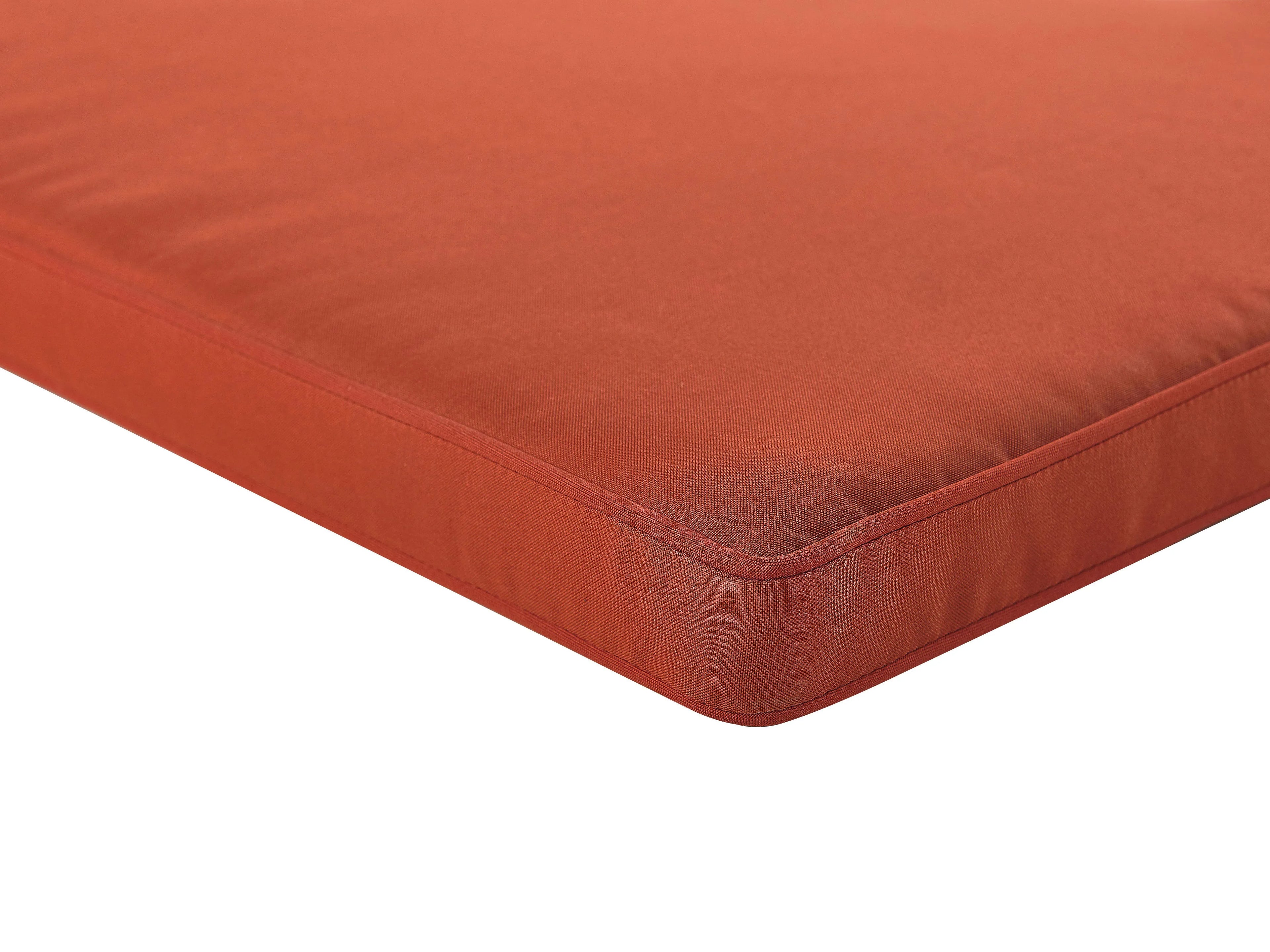 Banc de jardin avec coussin 120 cm avec rangement Bois d'acacia Rouge