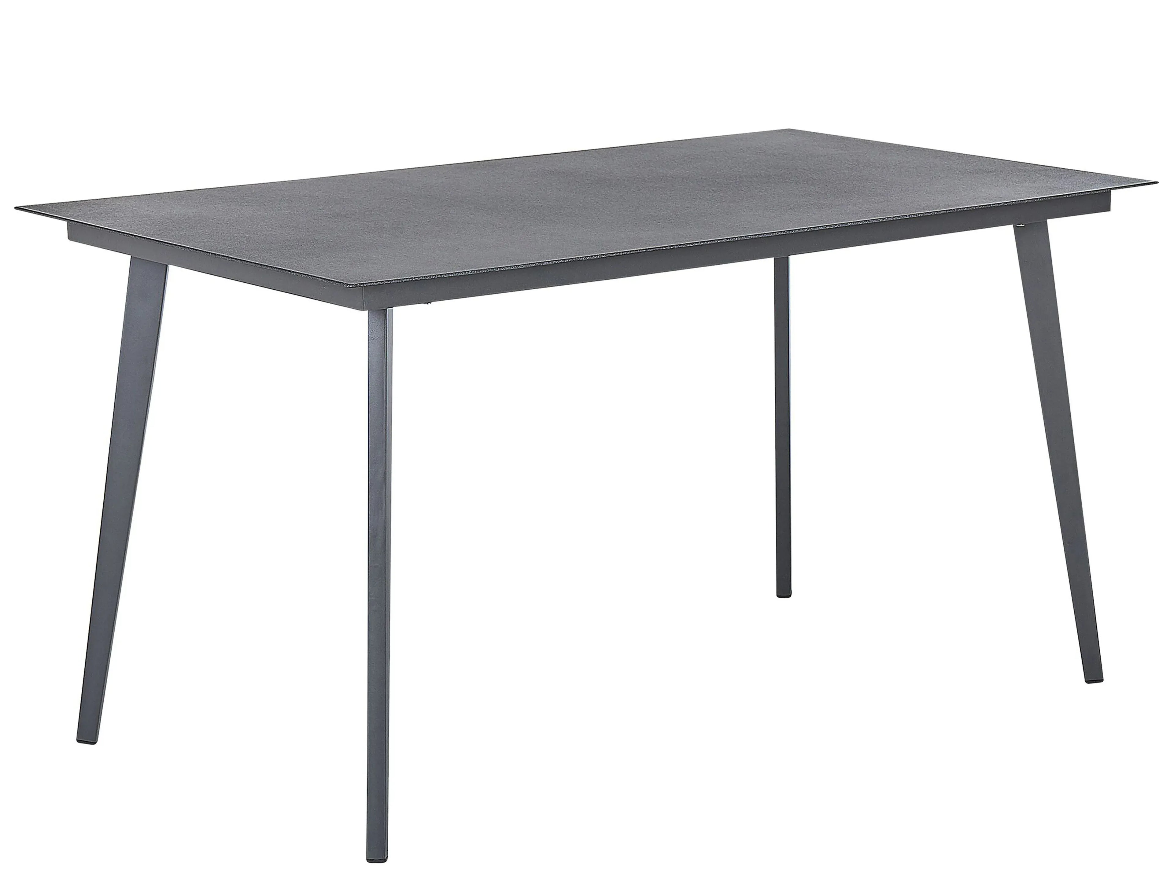 Tavolo da pranzo da giardino MILETO 140 cm 80 cm Vetro Grigio