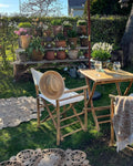Lot de 2 chaises de jardin Bambou Marron