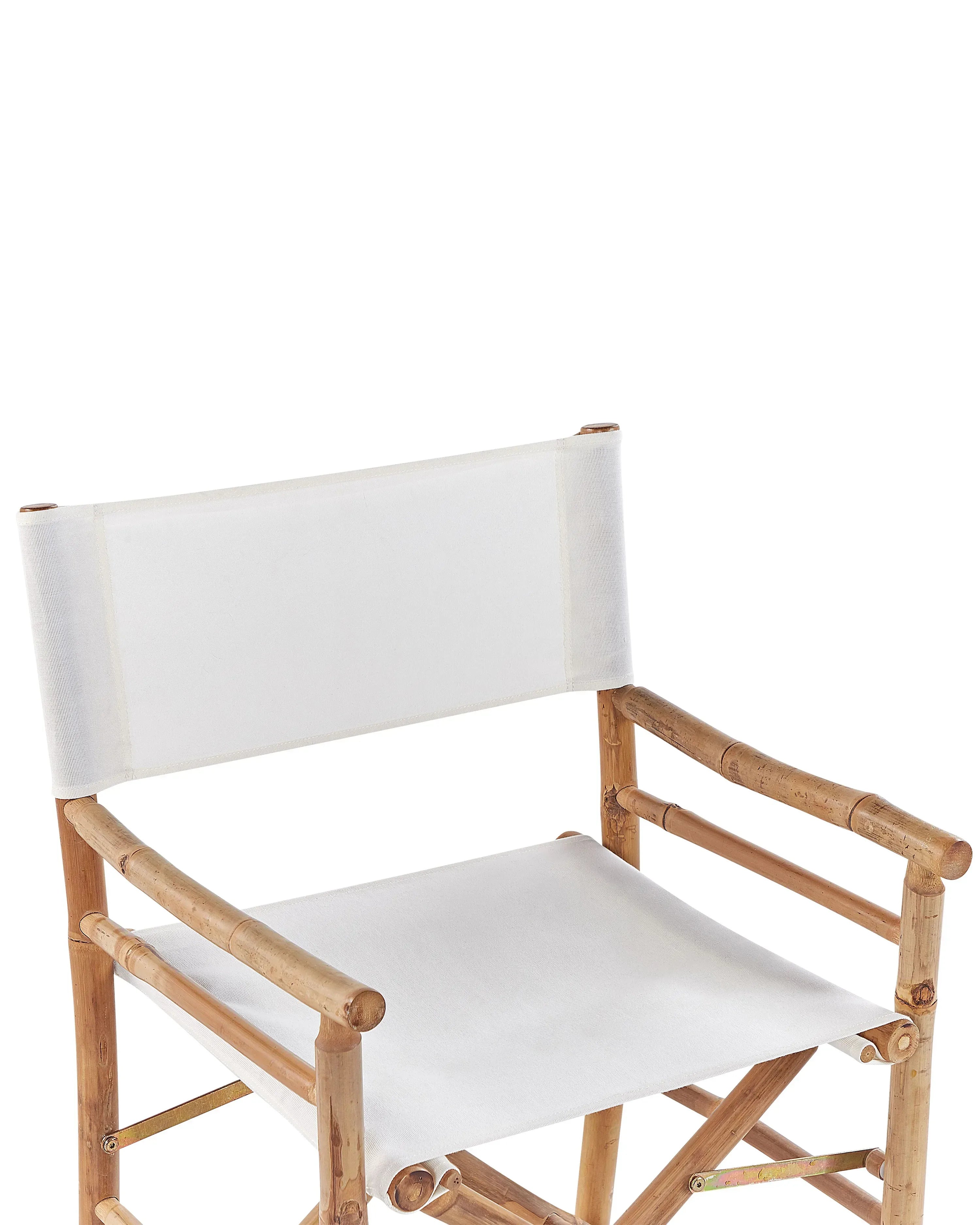Lot de 2 chaises de jardin Bambou Marron