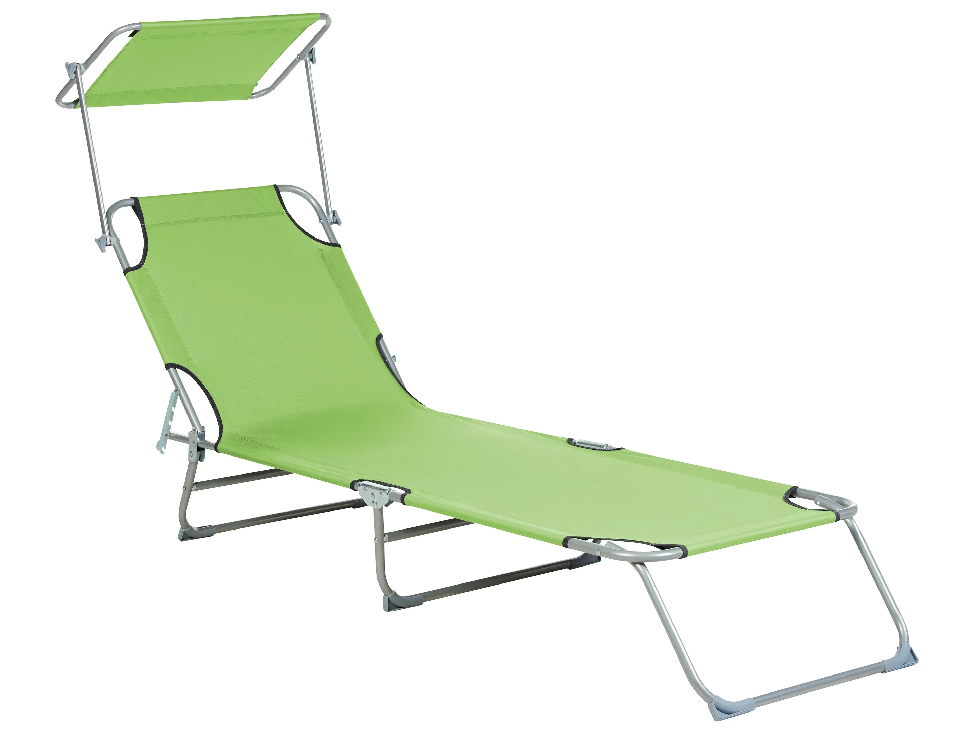 Lettino Prendisole FOLIGNO II Metallo Verde lime