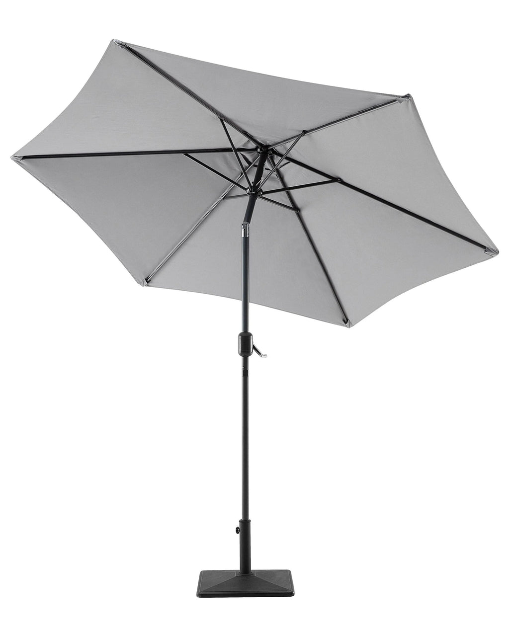 Parasol d'extérieur 270 cm Gris foncé
