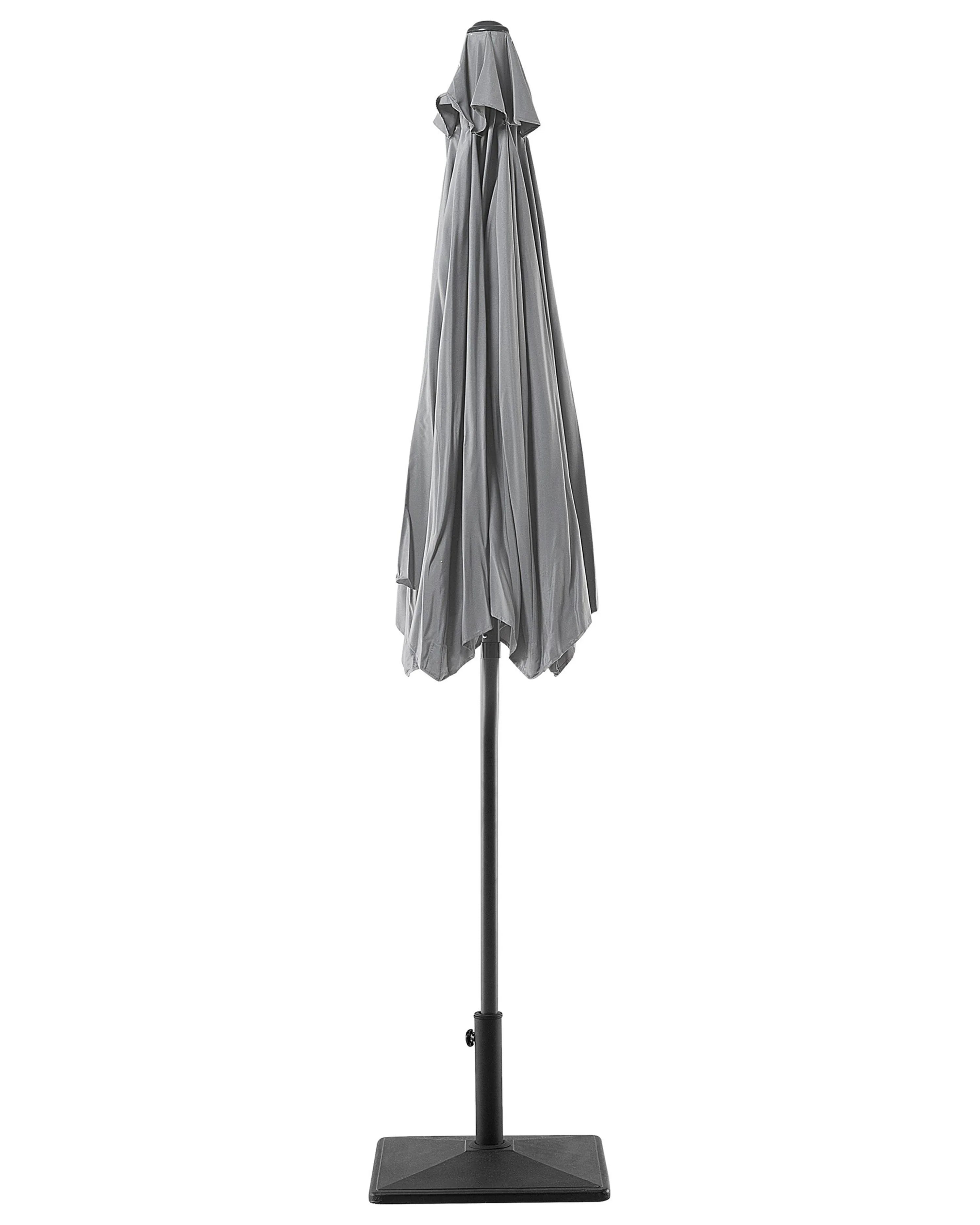 Parasol d'extérieur 270 cm Gris foncé