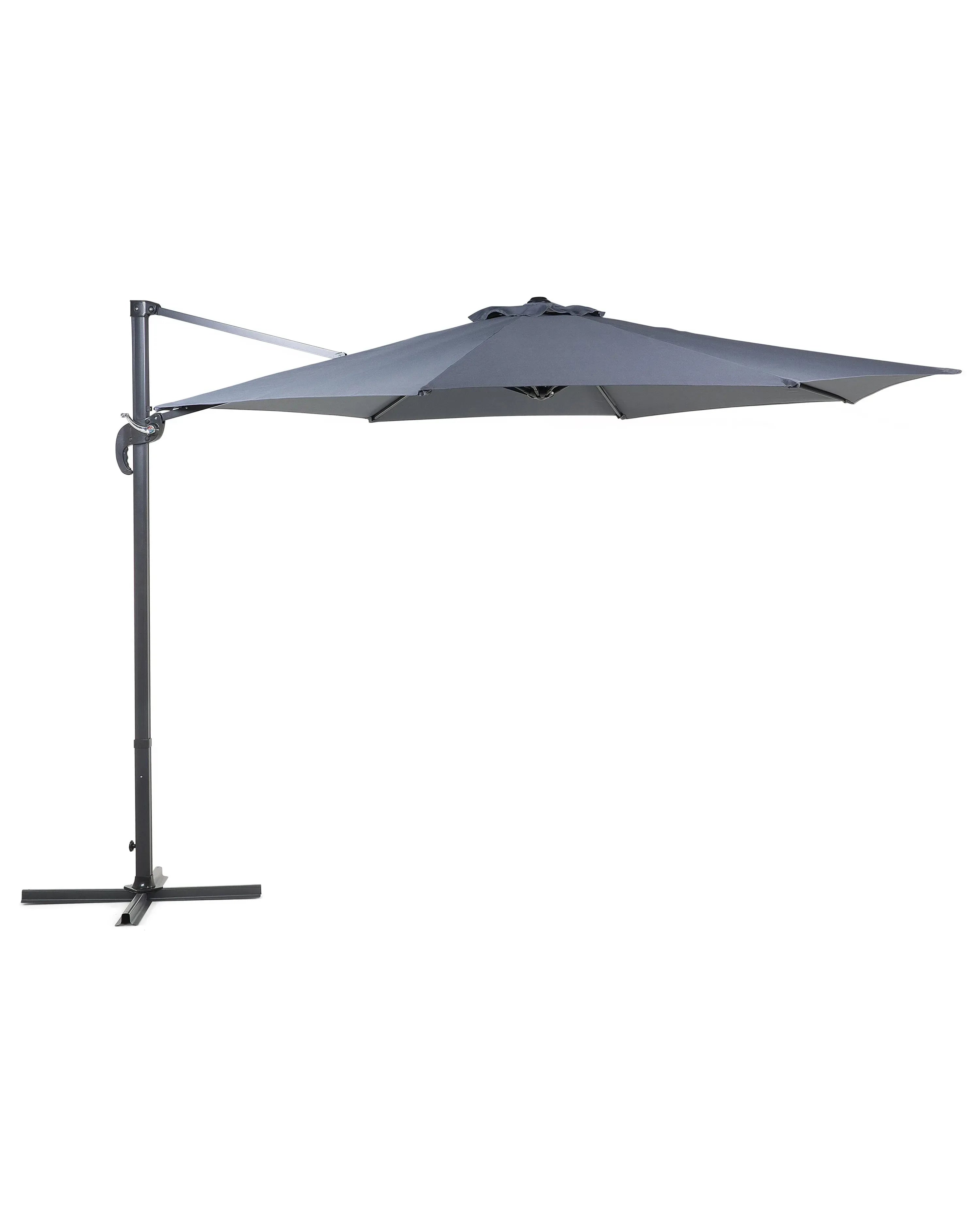 Ombrellone a sbalzo 300 cm SAVONA Grigio scuro Grigio