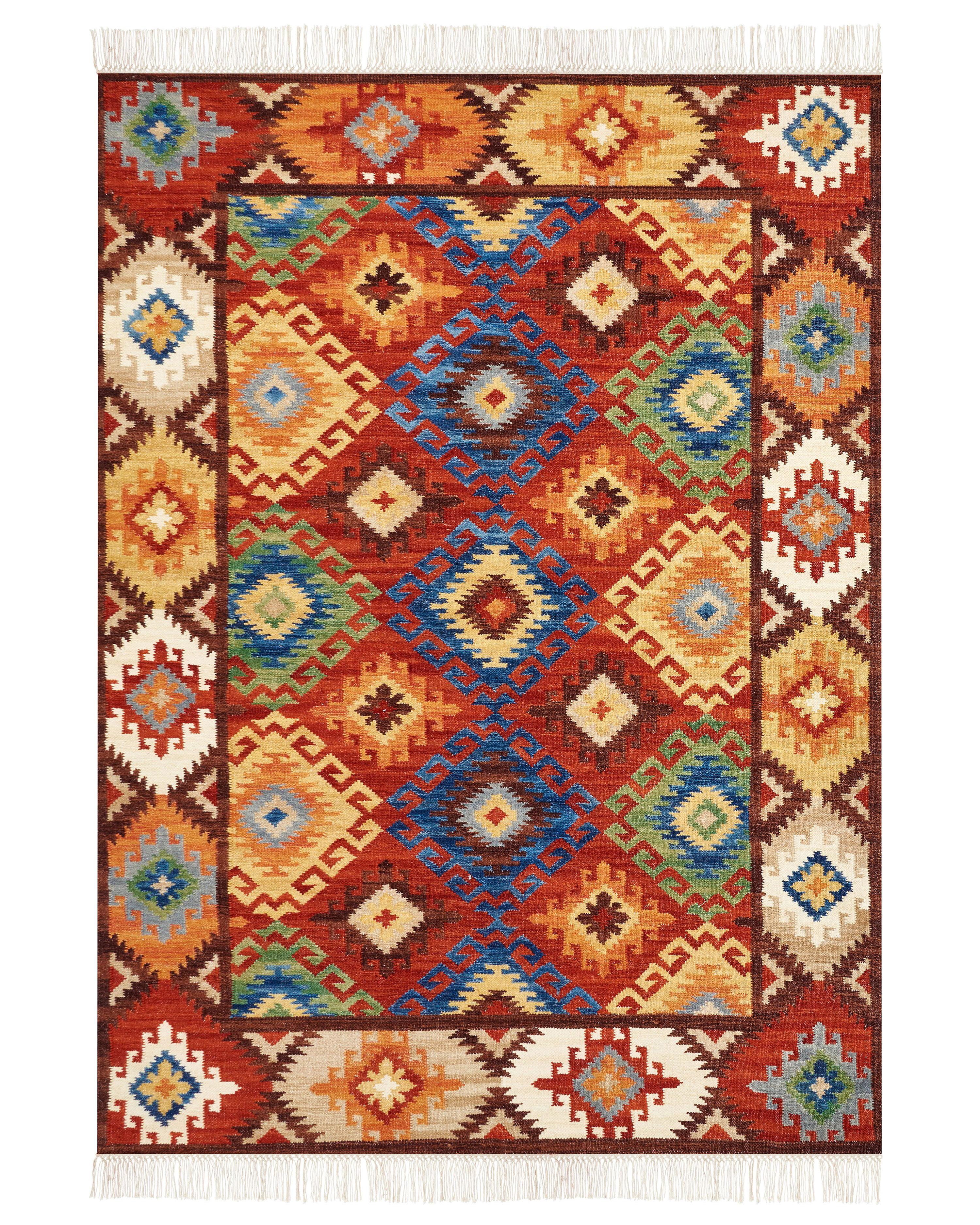 Tappeto ZOVUNI Multicolore 200 x 300 cm Lana Kilim