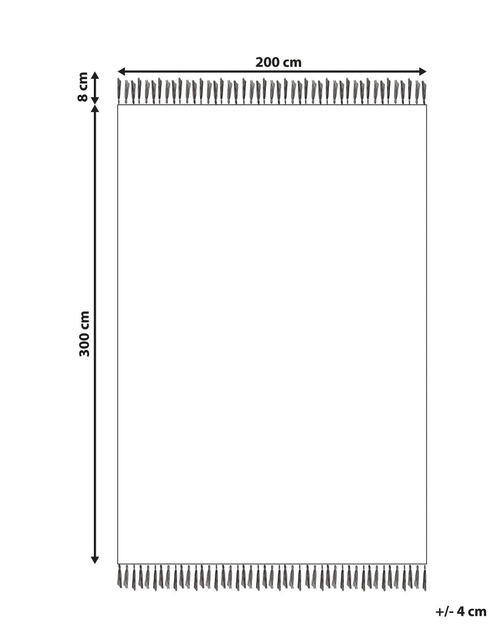 Tapis multicolore 200 x 300 cm Laine
