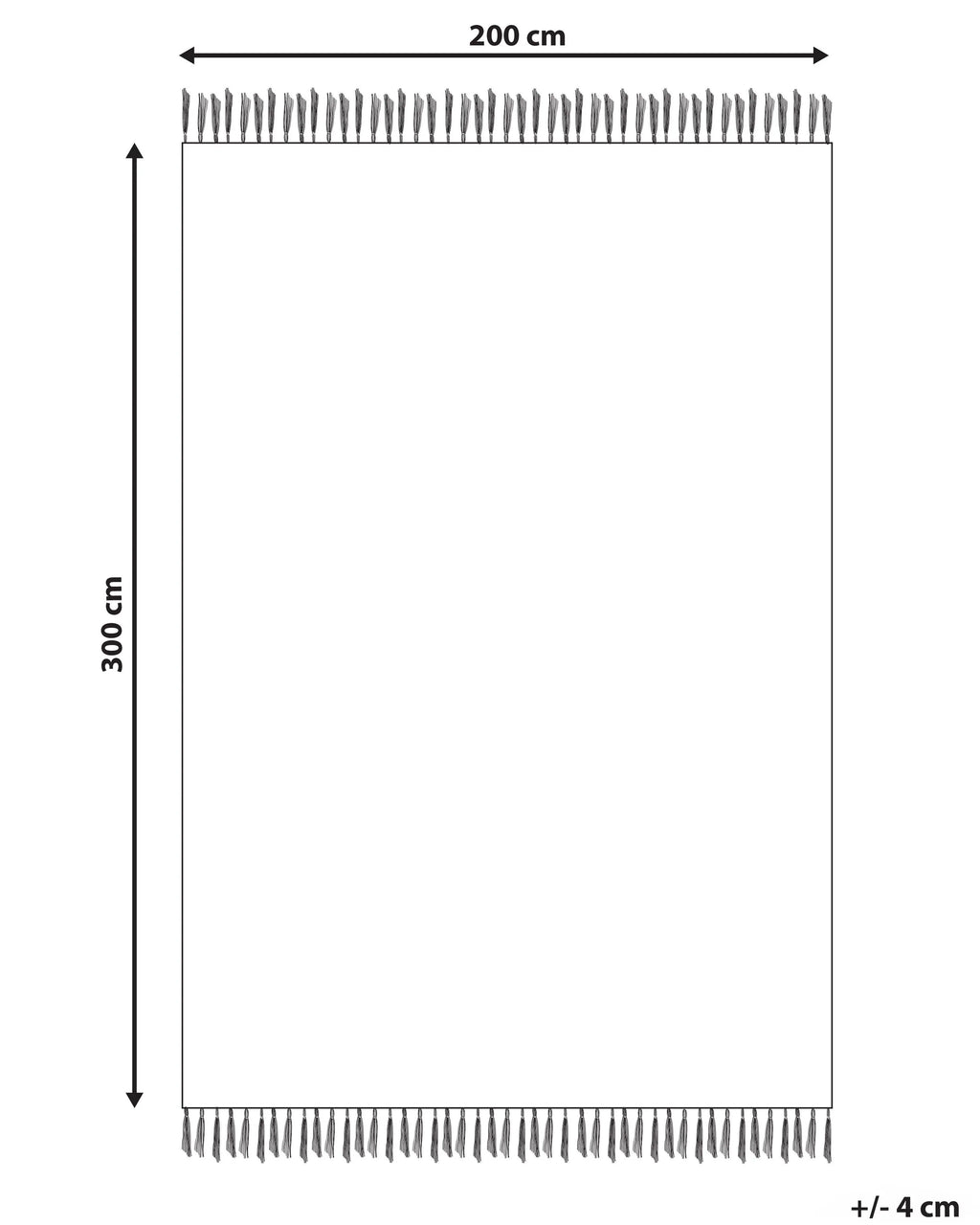 Tapis multicolore 200 x 300 cm Laine