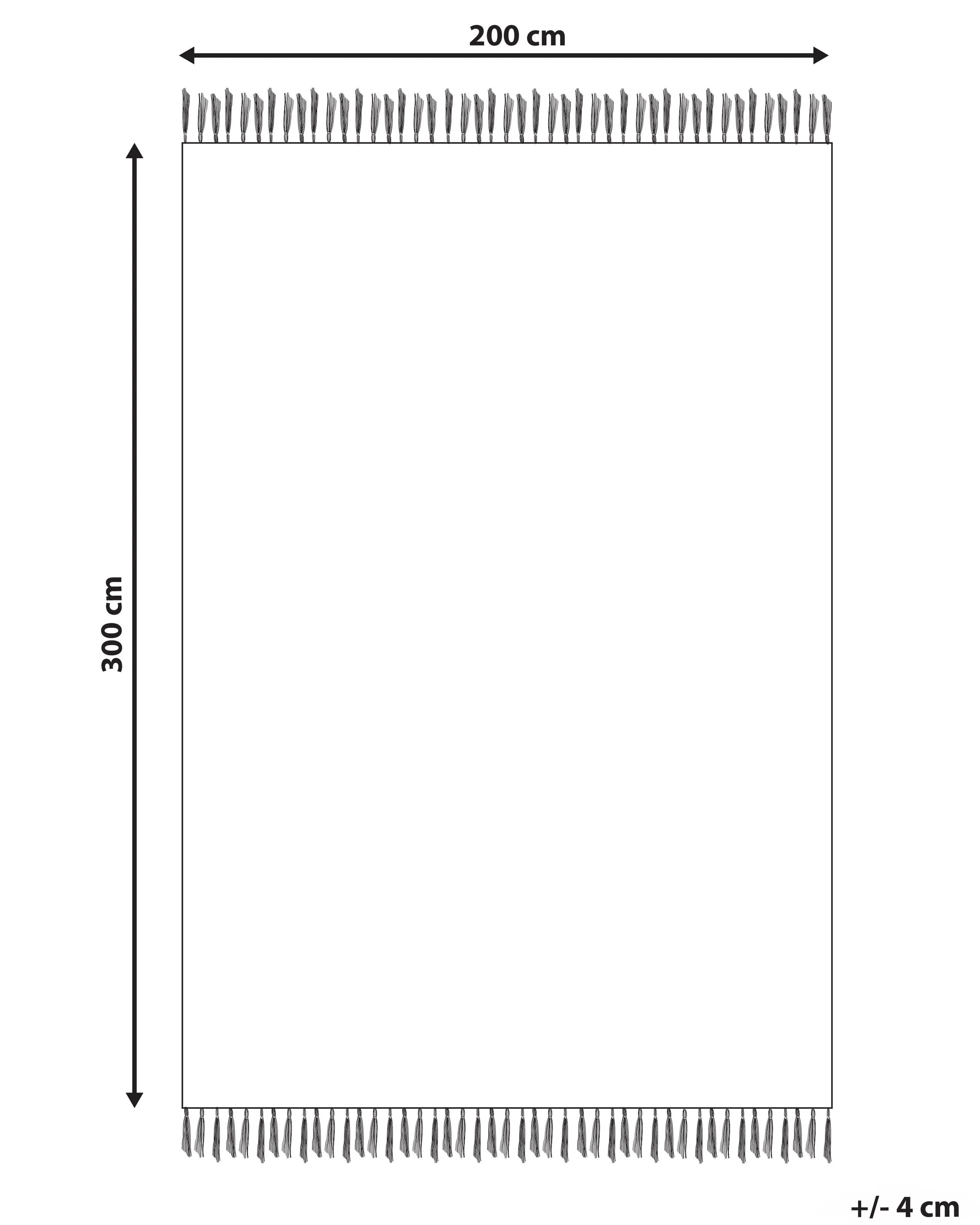 Tapis multicolore 200 x 300 cm Laine