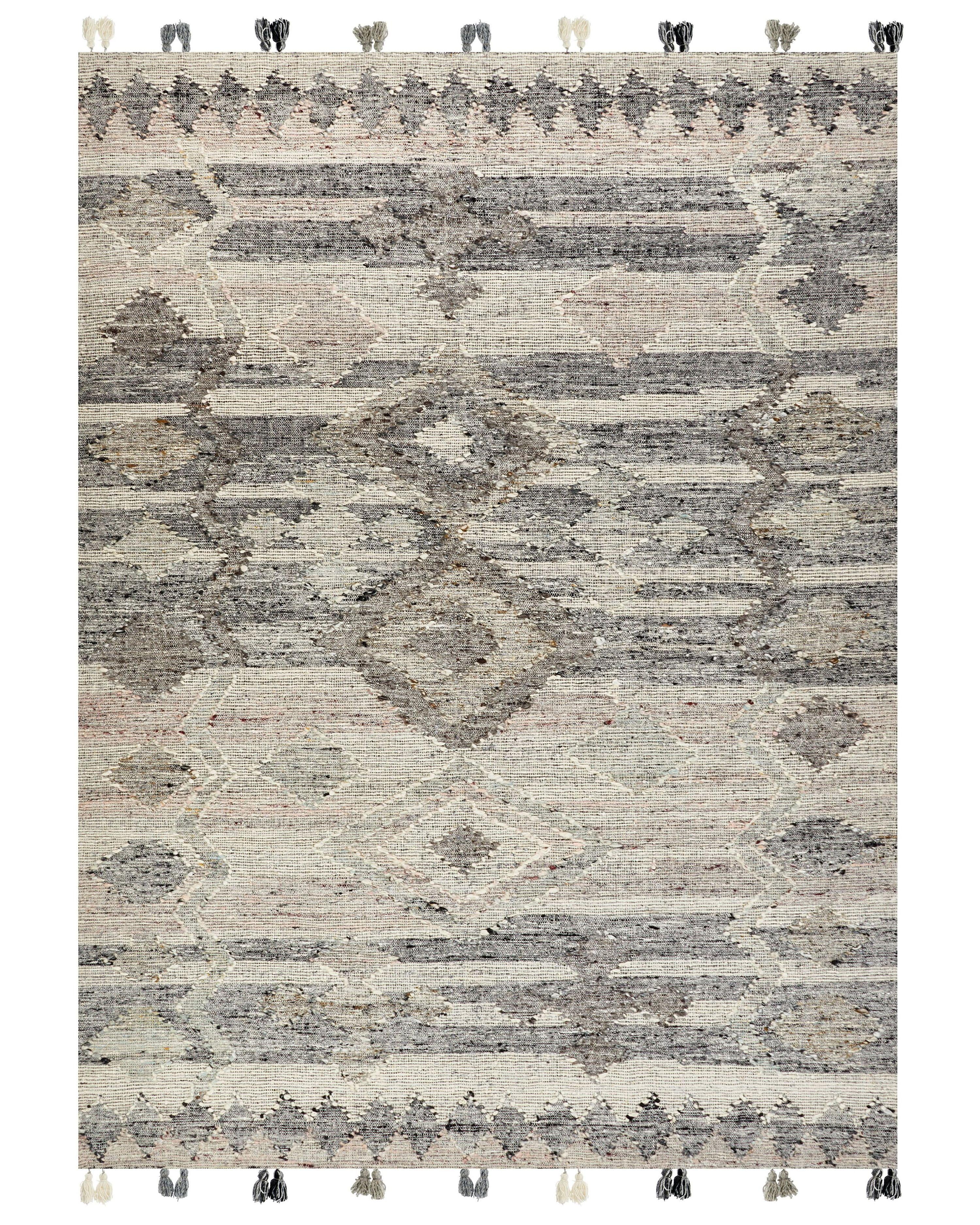 Tappeto ARATASHEN Grigio 160 x 230 cm Lana Kilim