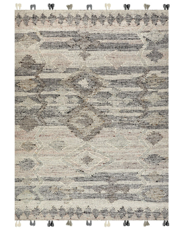 Tappeto ARATASHEN Grigio 160 x 230 cm Lana Kilim
