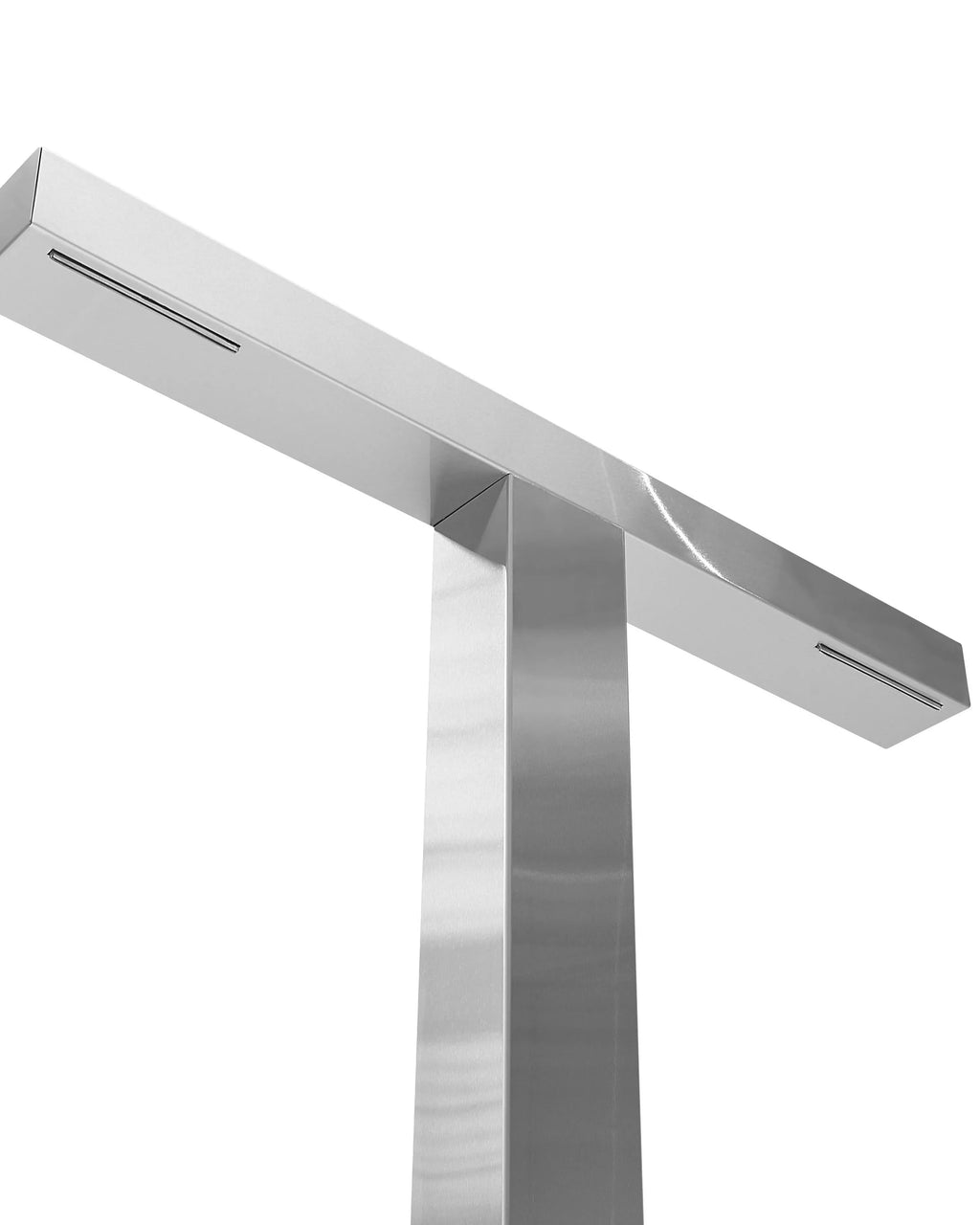 Douche Extérieure 210 cm - Pommeau de Douche Pluie 80 cm en Zinc Argent Brossé - Colonne de Douche pour Jardin