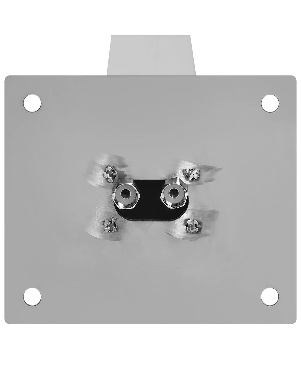 Douche Extérieure 210 cm - Pommeau de Douche Pluie 80 cm en Zinc Argent Brossé - Colonne de Douche pour Jardin