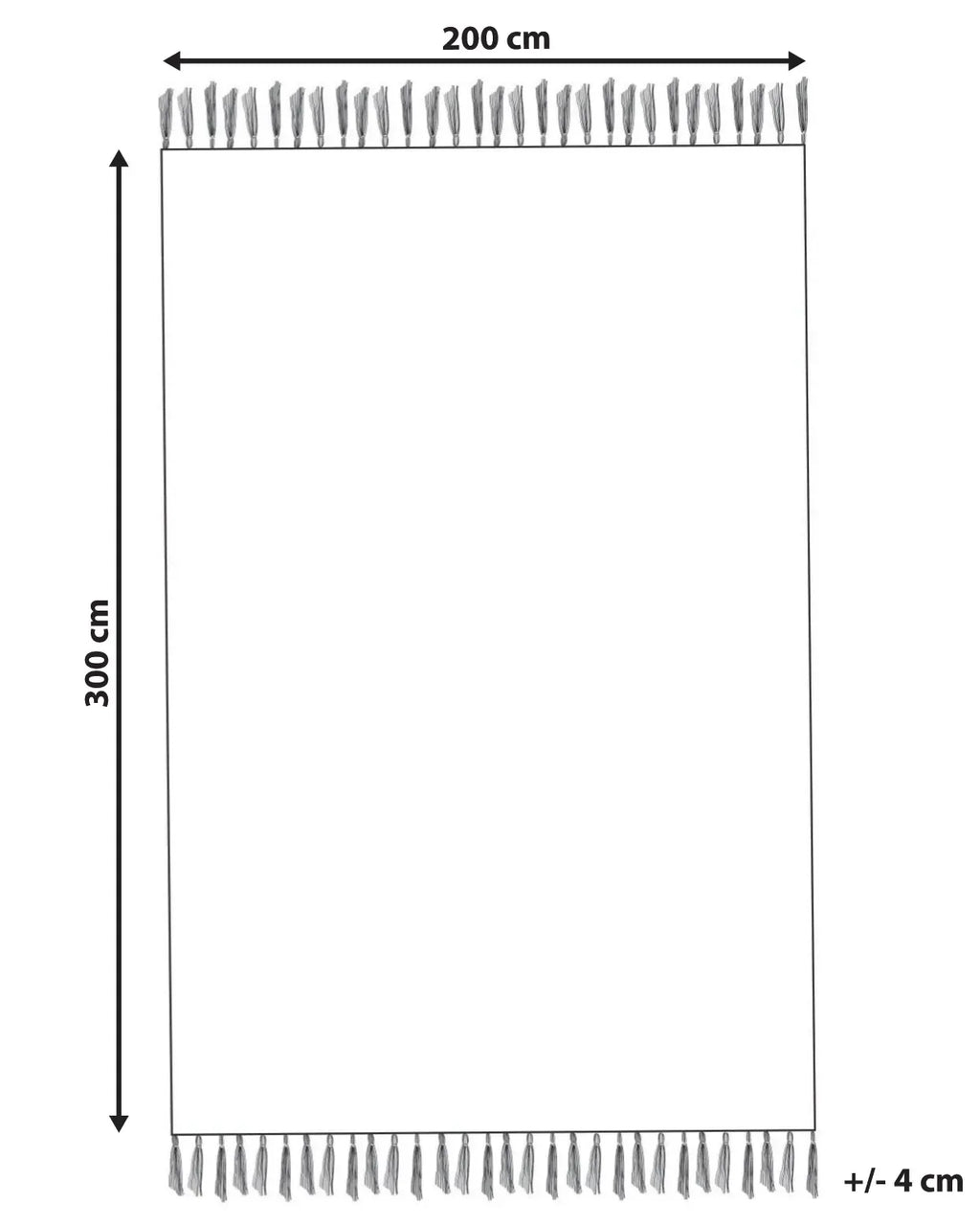Tapis beige 200 x 300 cm