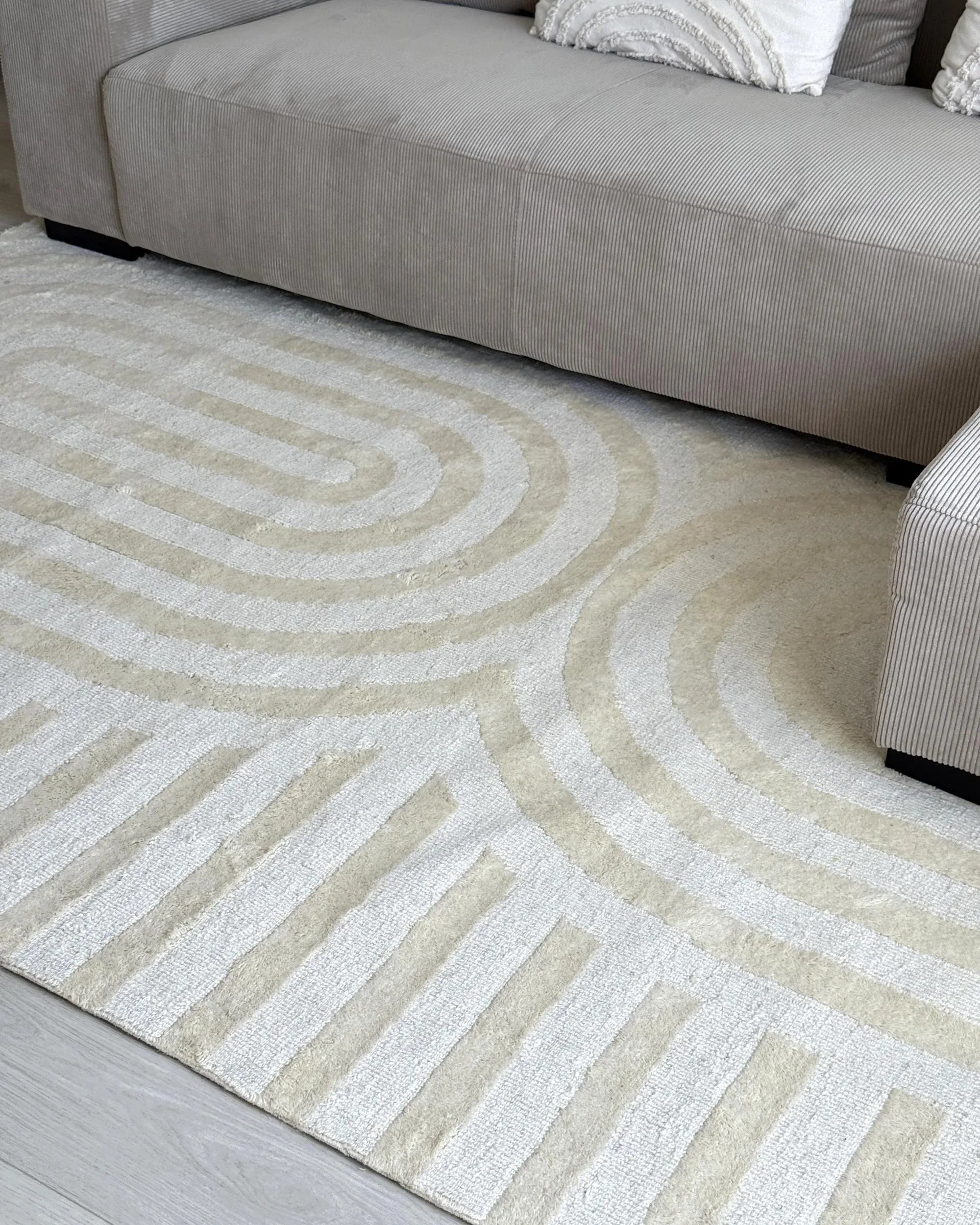 Tapis Beige 200 x 300 cm Laine