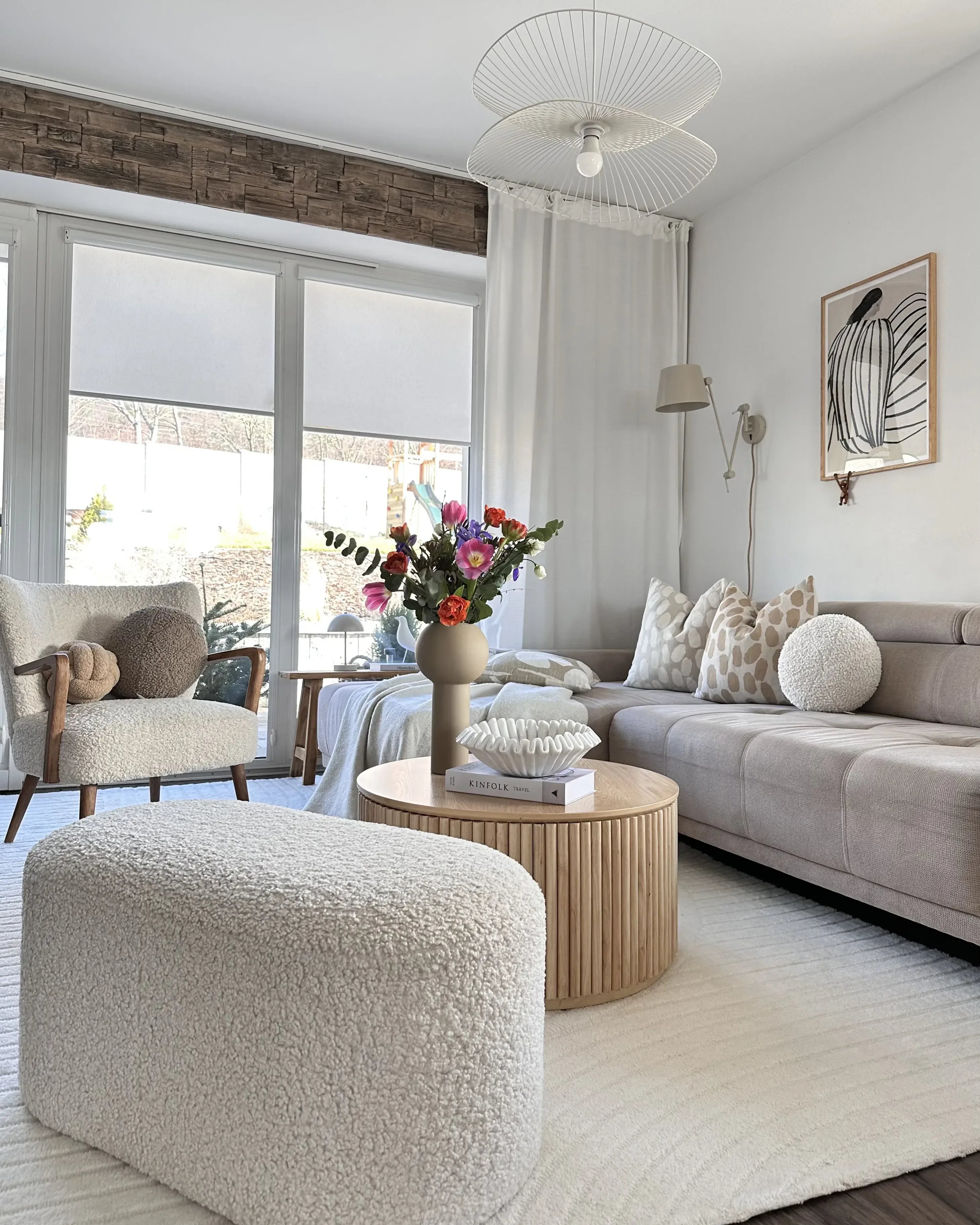 Tapis Beige 200 x 300 cm Laine