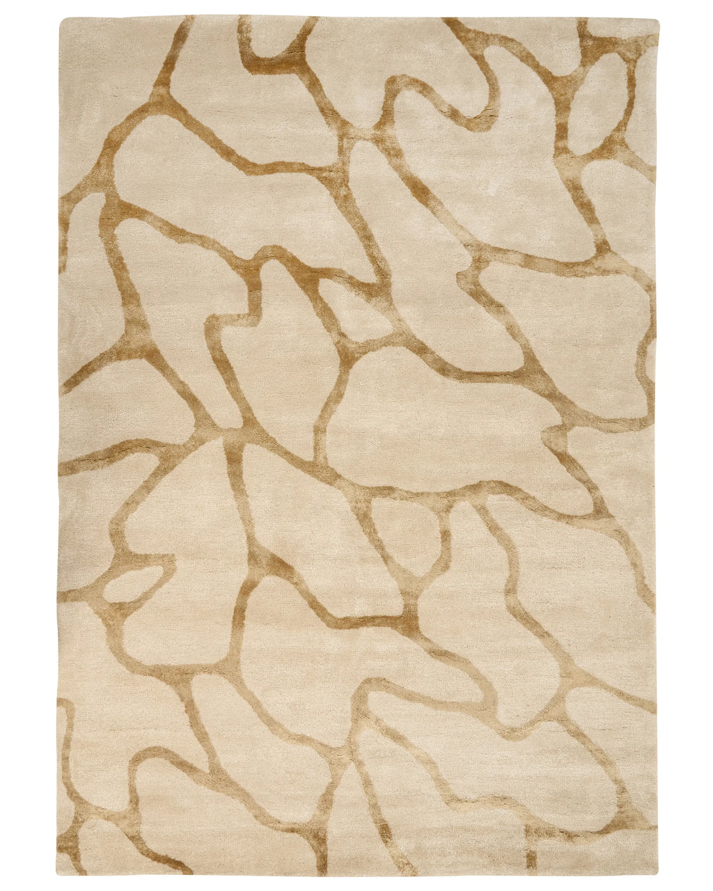 Tappeto MAKOLA Beige 160 x 230 cm Viscosa