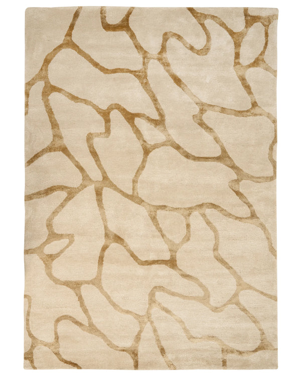 Tappeto MAKOLA Beige 160 x 230 cm Viscosa