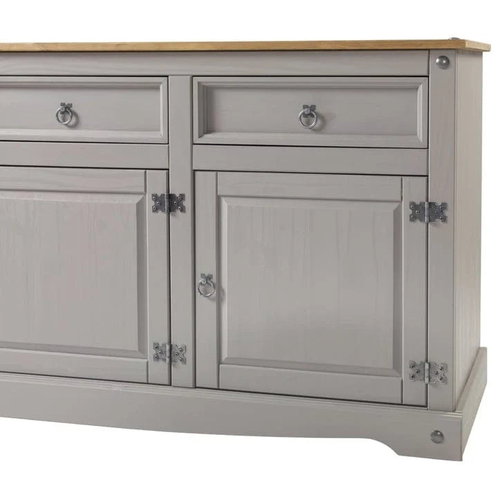 Buffet bas de style rustique 65 po - Collection Corona