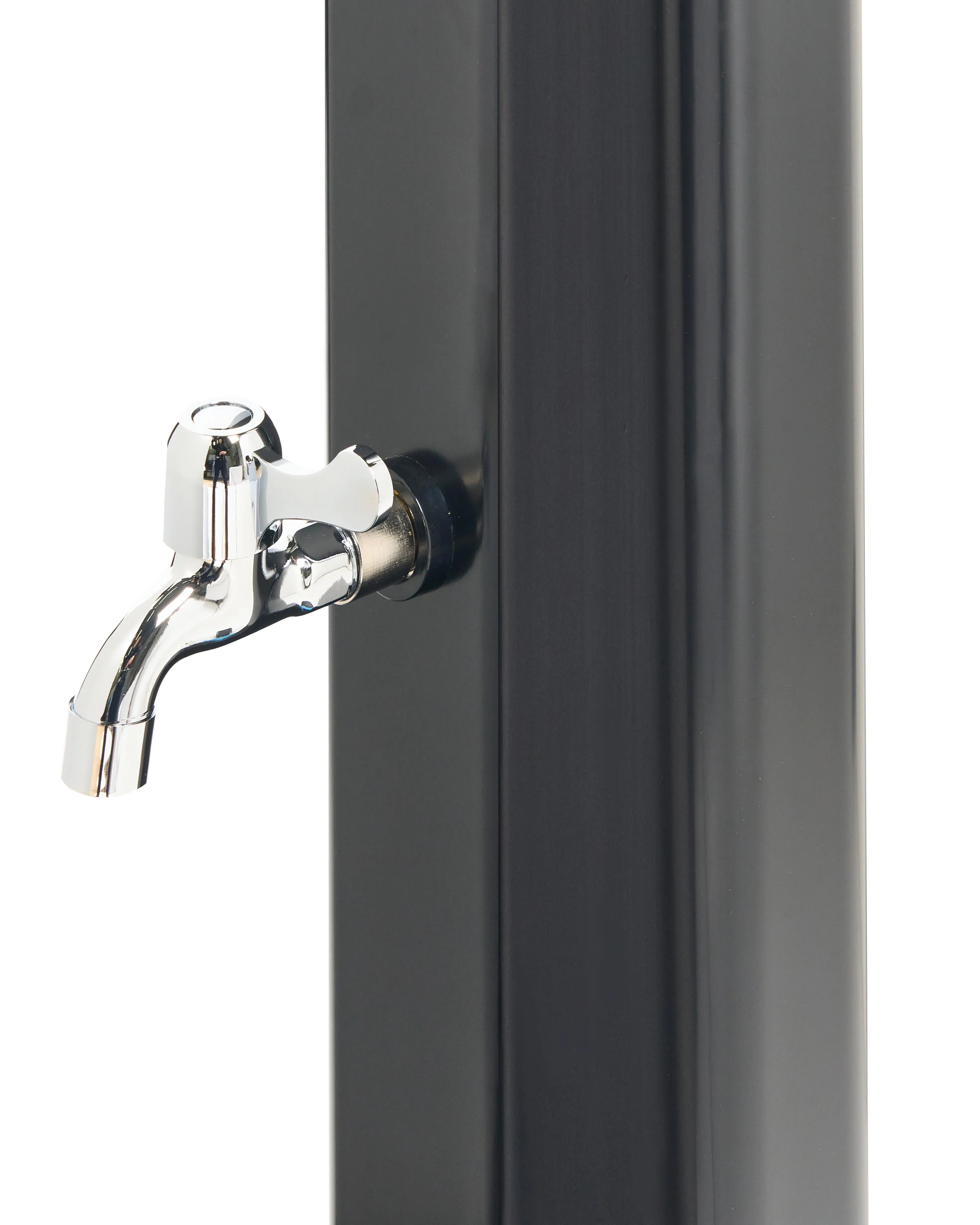 Douche solaire d'extérieur 224 cm - Réservoir 40L en Acier Inoxydable Noir - Douche Pluie pour Jardin