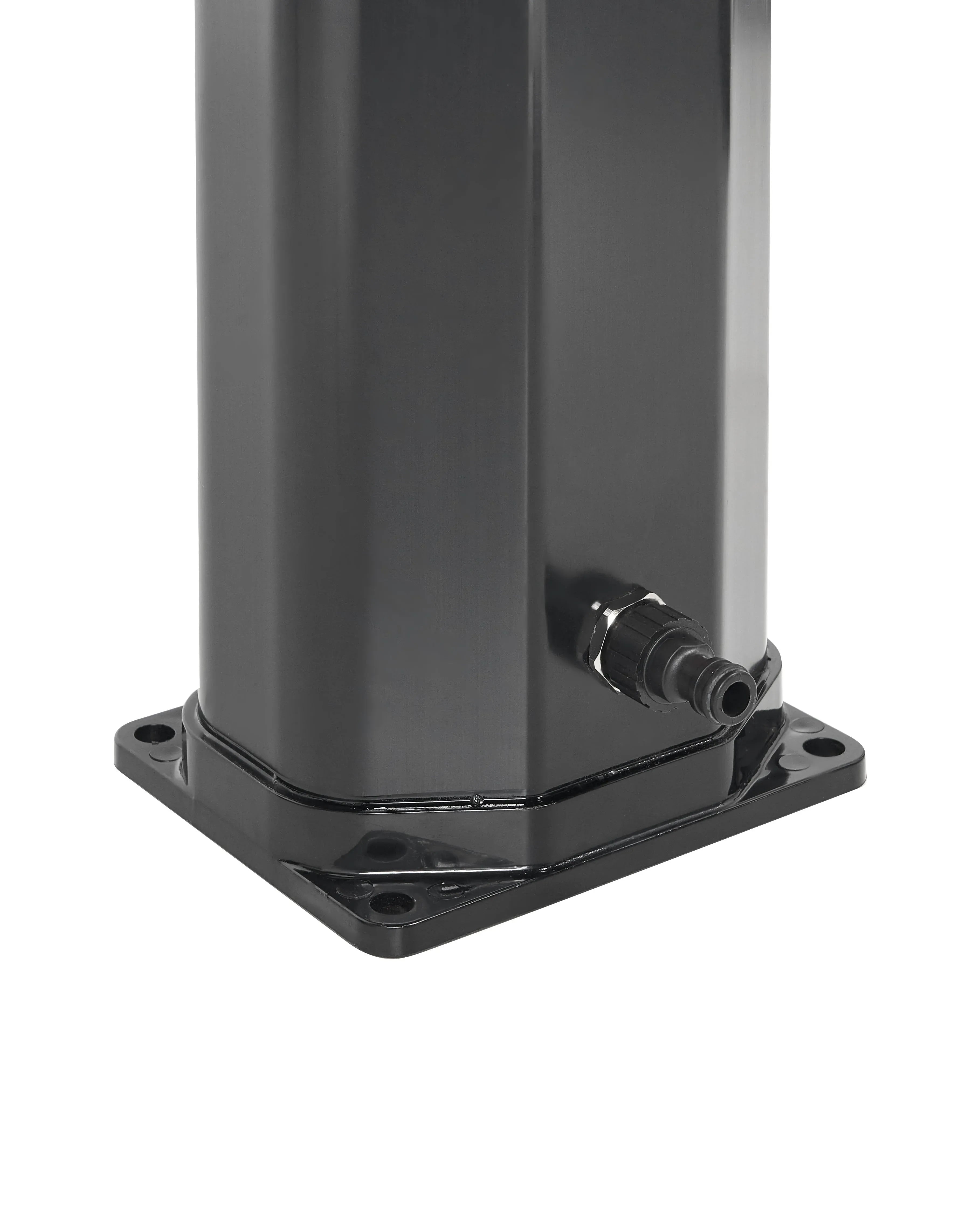 Douche solaire d'extérieur 217 cm - Réservoir 35L en acier inoxydable noir - Colonne de douche de pluie pour jardin