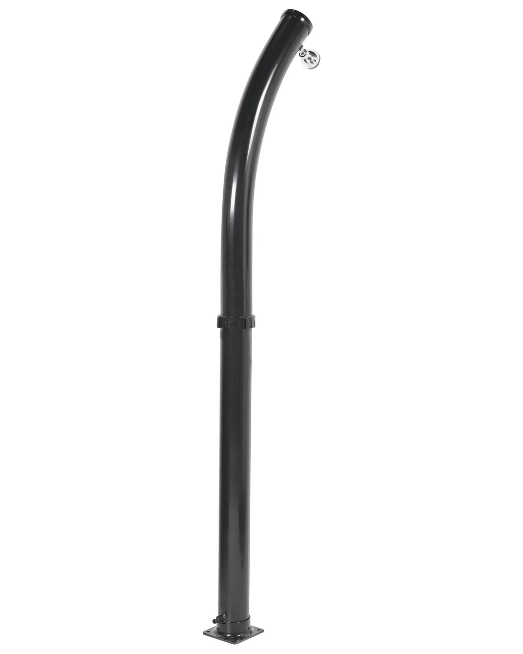 Douche solaire extérieure 217 cm - Réservoir 20L en Acier Inoxydable Noir - Colonne de Douche Slim à Effet Pluie pour Jardin